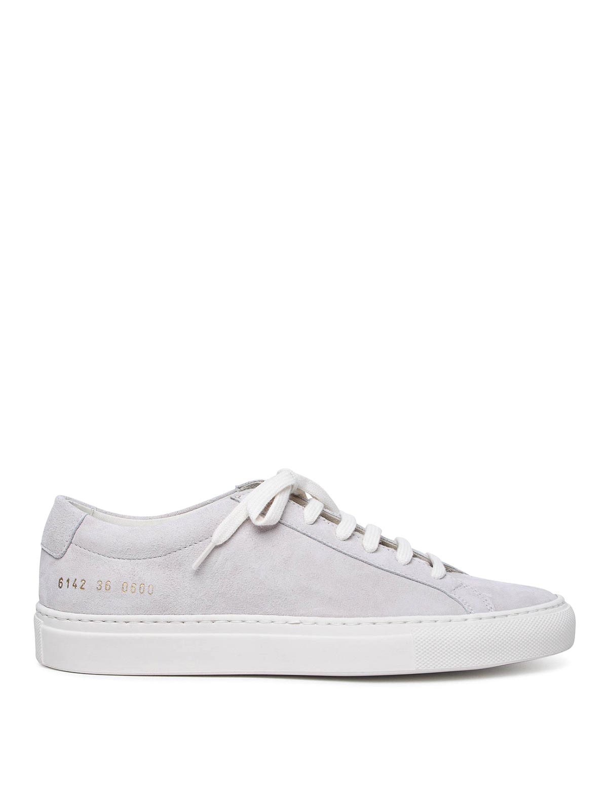 Common Projects Achilles Suede Sneakers In Gray