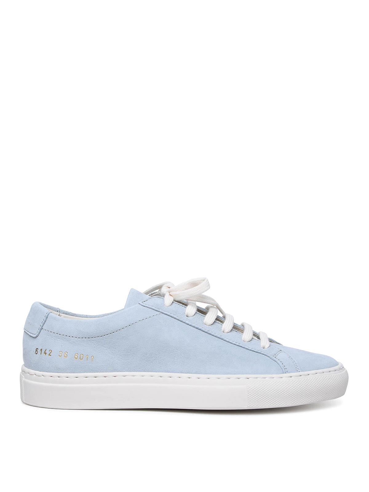 Common Projects Achilles Suede Sneakers In Blue