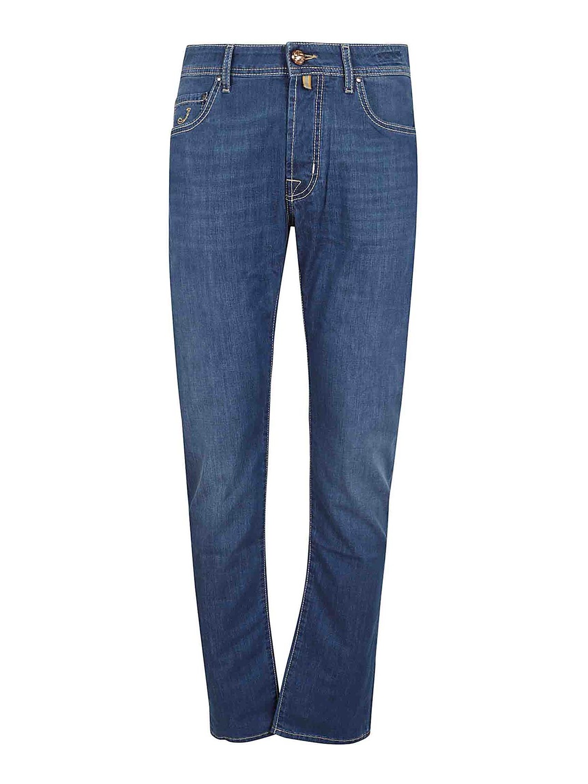Shop Jacob Cohen Pant 5 Slim Fit Bard Jeans In Medium Wash