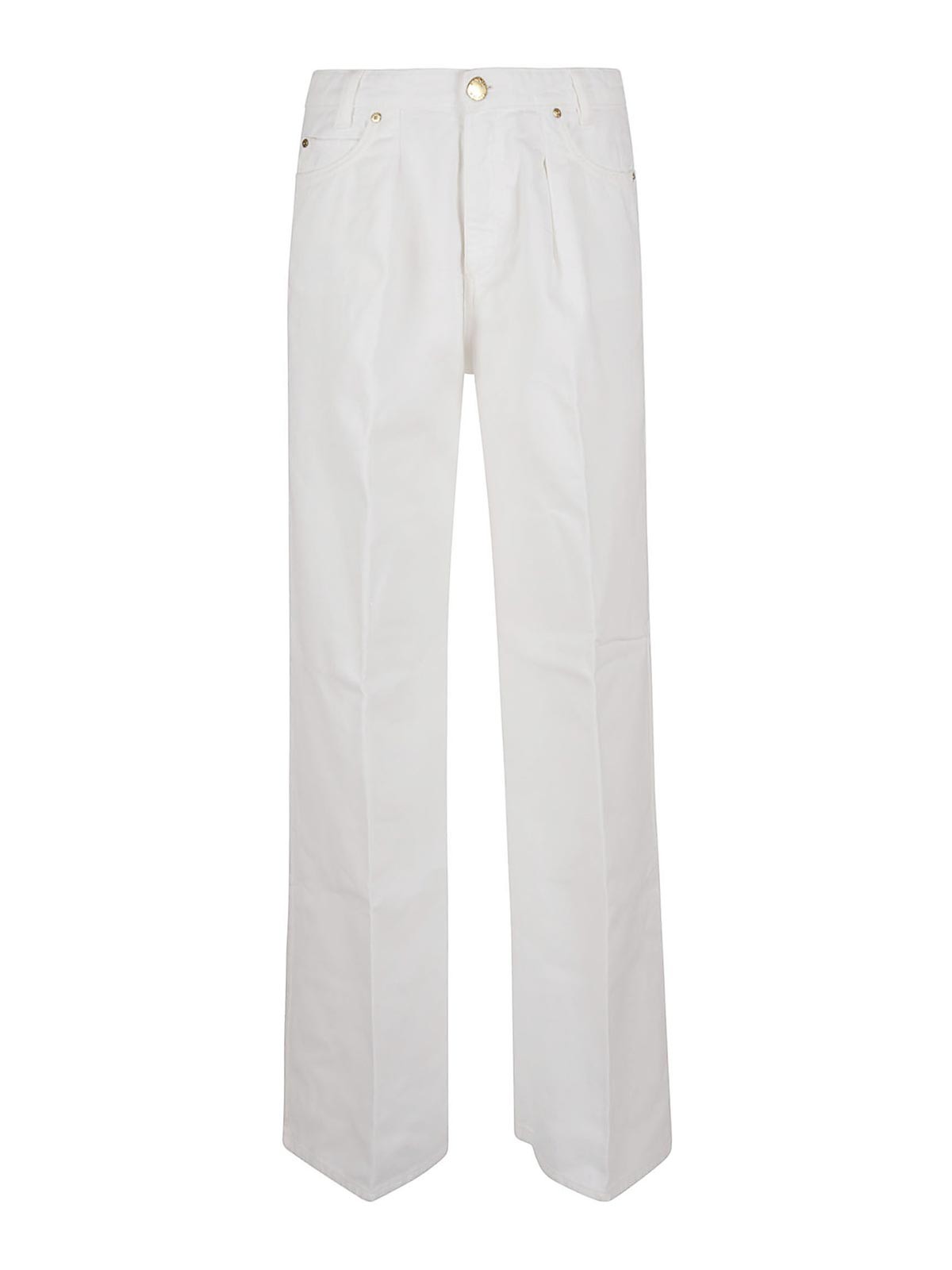 Shop Pinko Pozzillo Bull Trousers In Cream