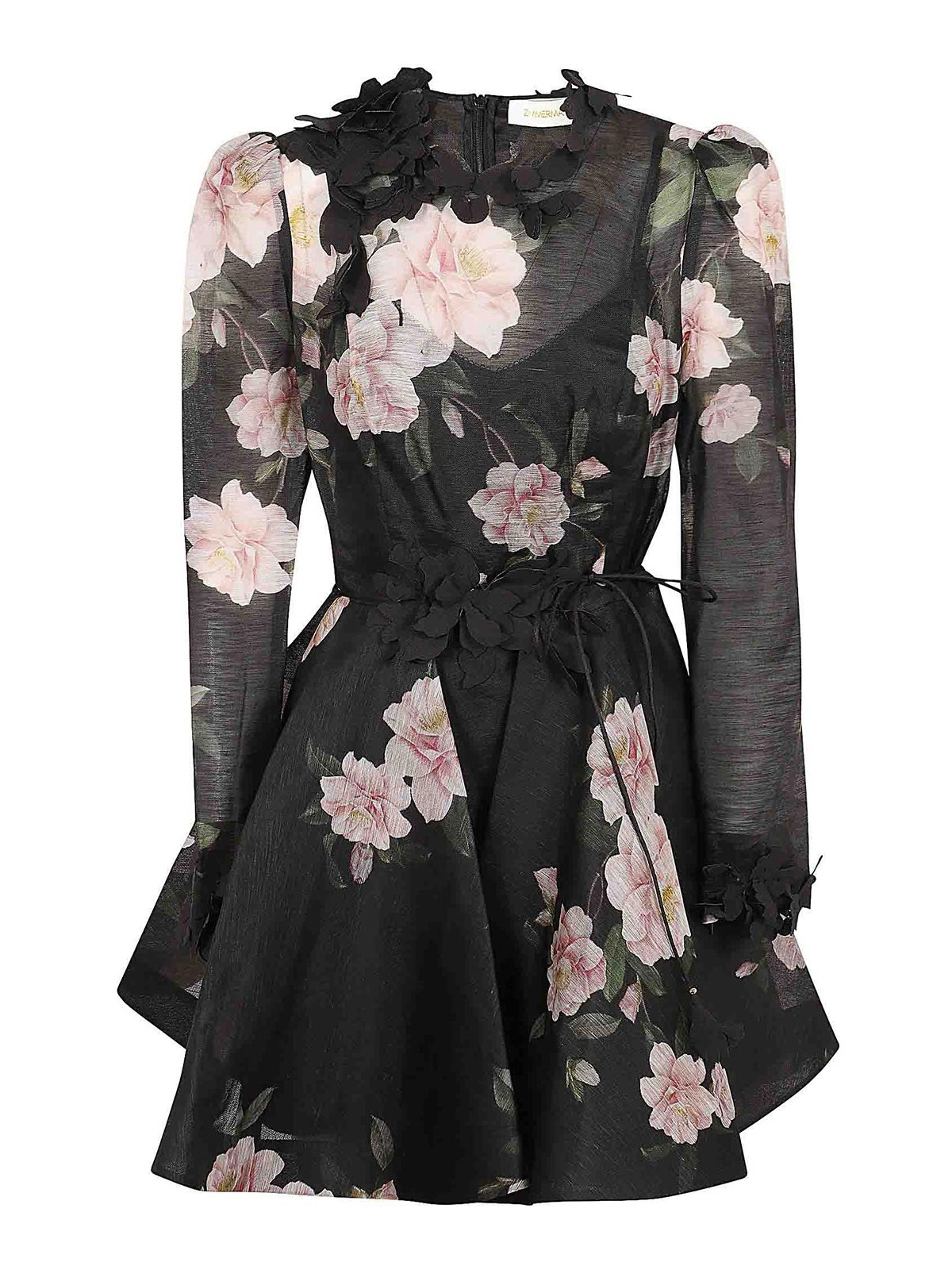Zimmermann Natura mini dress - Black - Women|9790DS241BLKCAM
