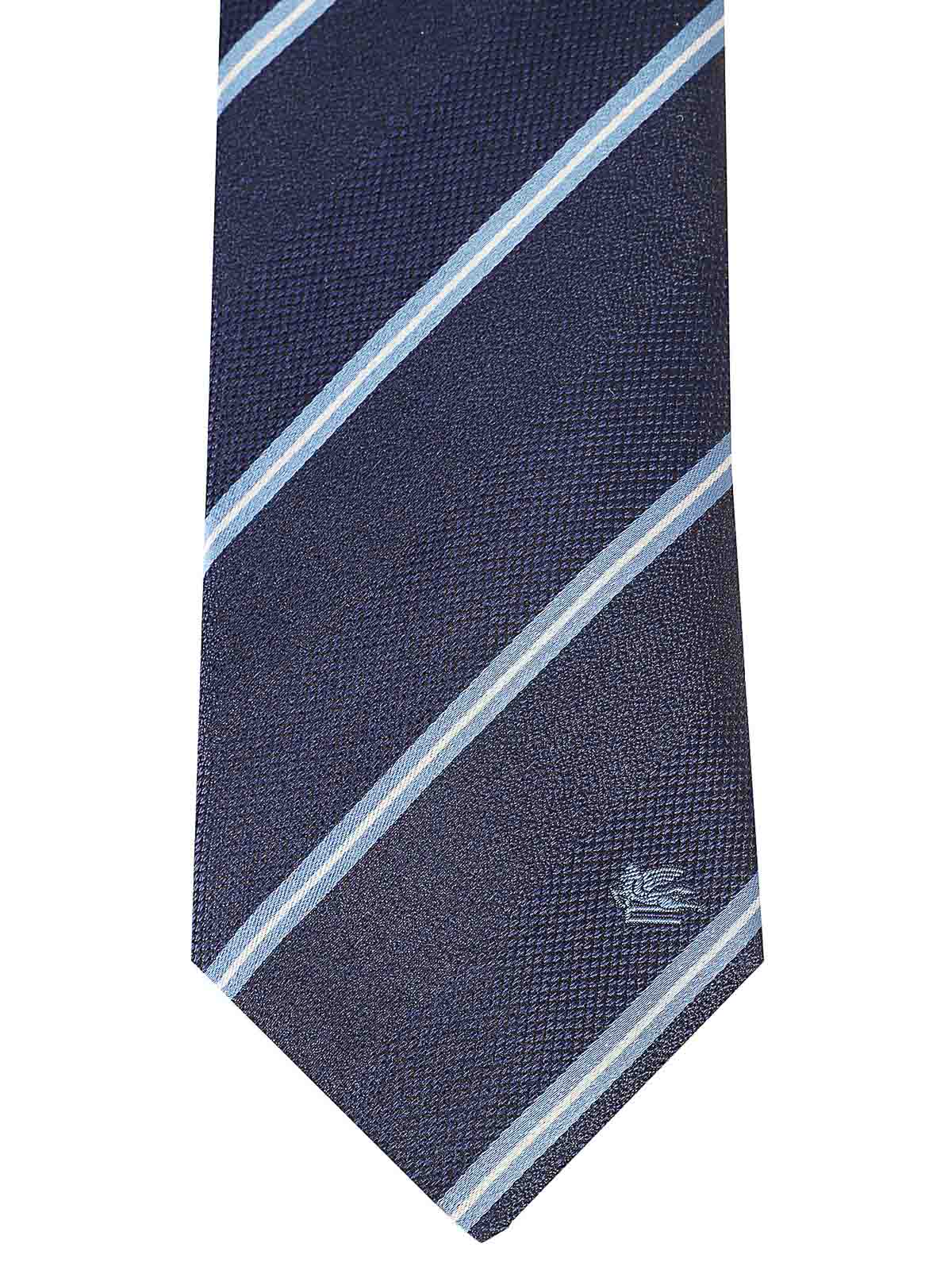 Shop Etro Tie In Blue