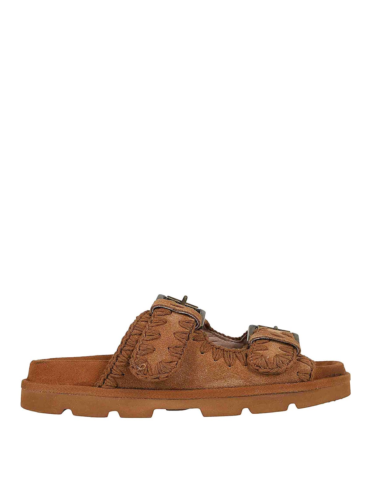 Shop Mou Sandals In Brown