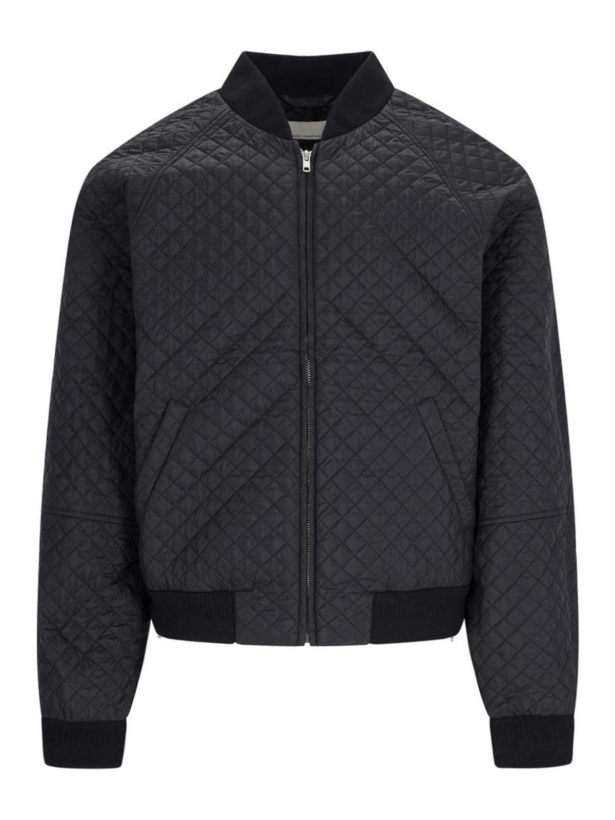 Shop Random Identities Quilted Jacket In Black