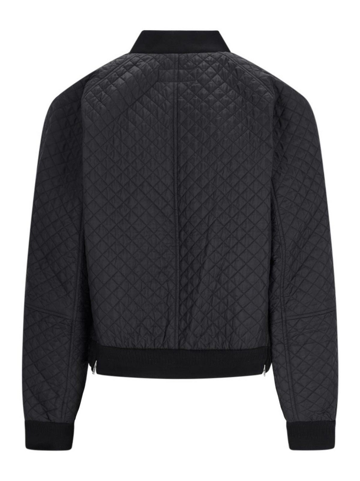 Shop Random Identities Quilted Jacket In Black