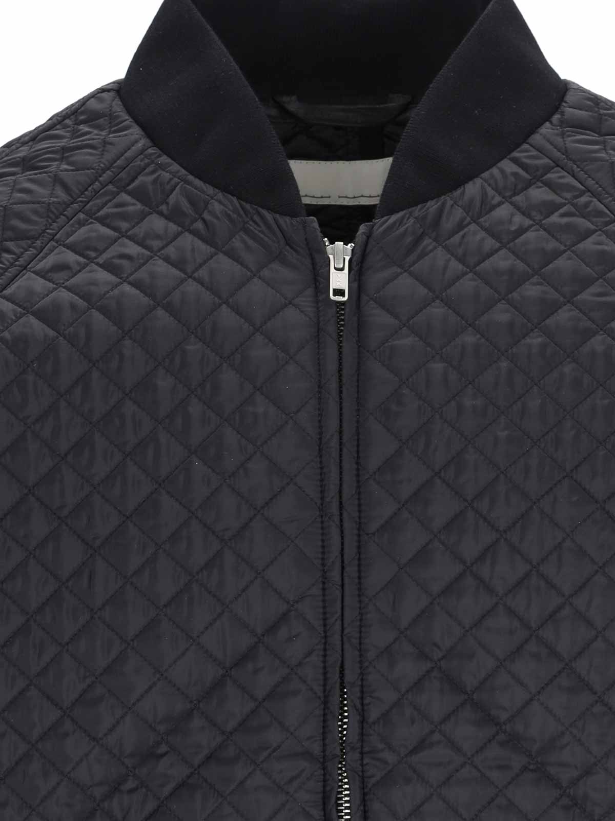 Shop Random Identities Quilted Jacket In Black