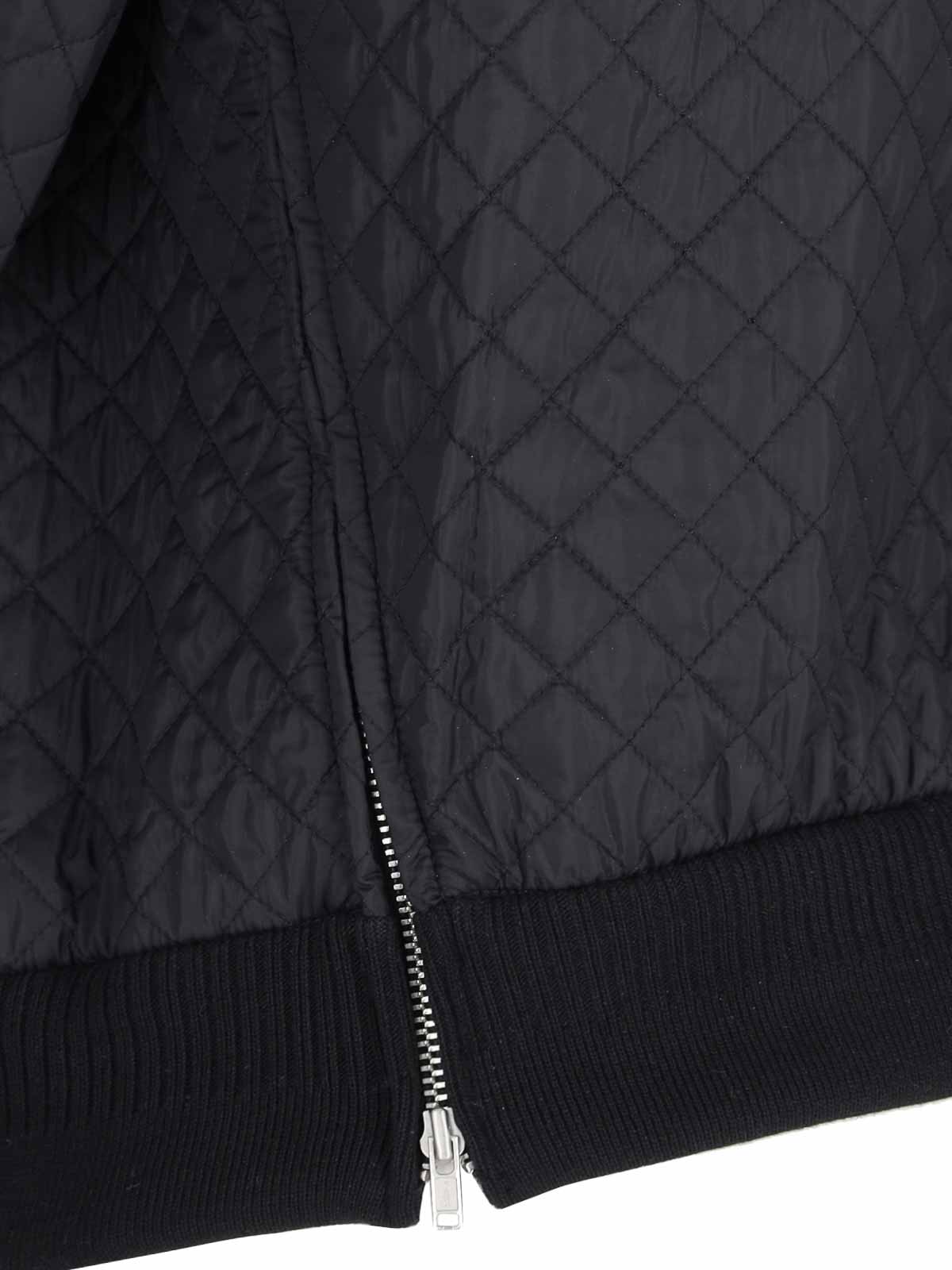 Shop Random Identities Quilted Jacket In Black