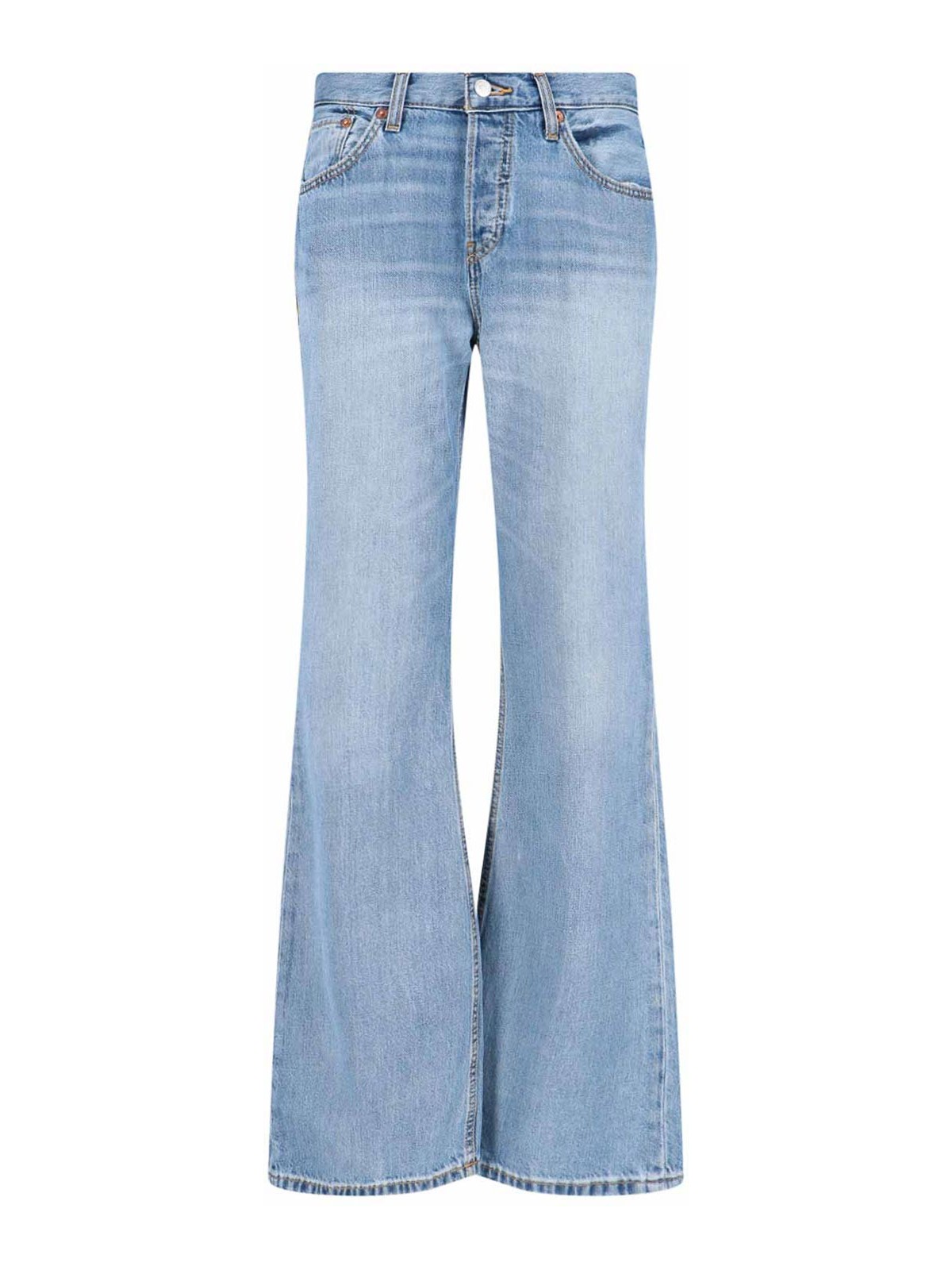 Shop Re/done Jeans Bootcut In Blue