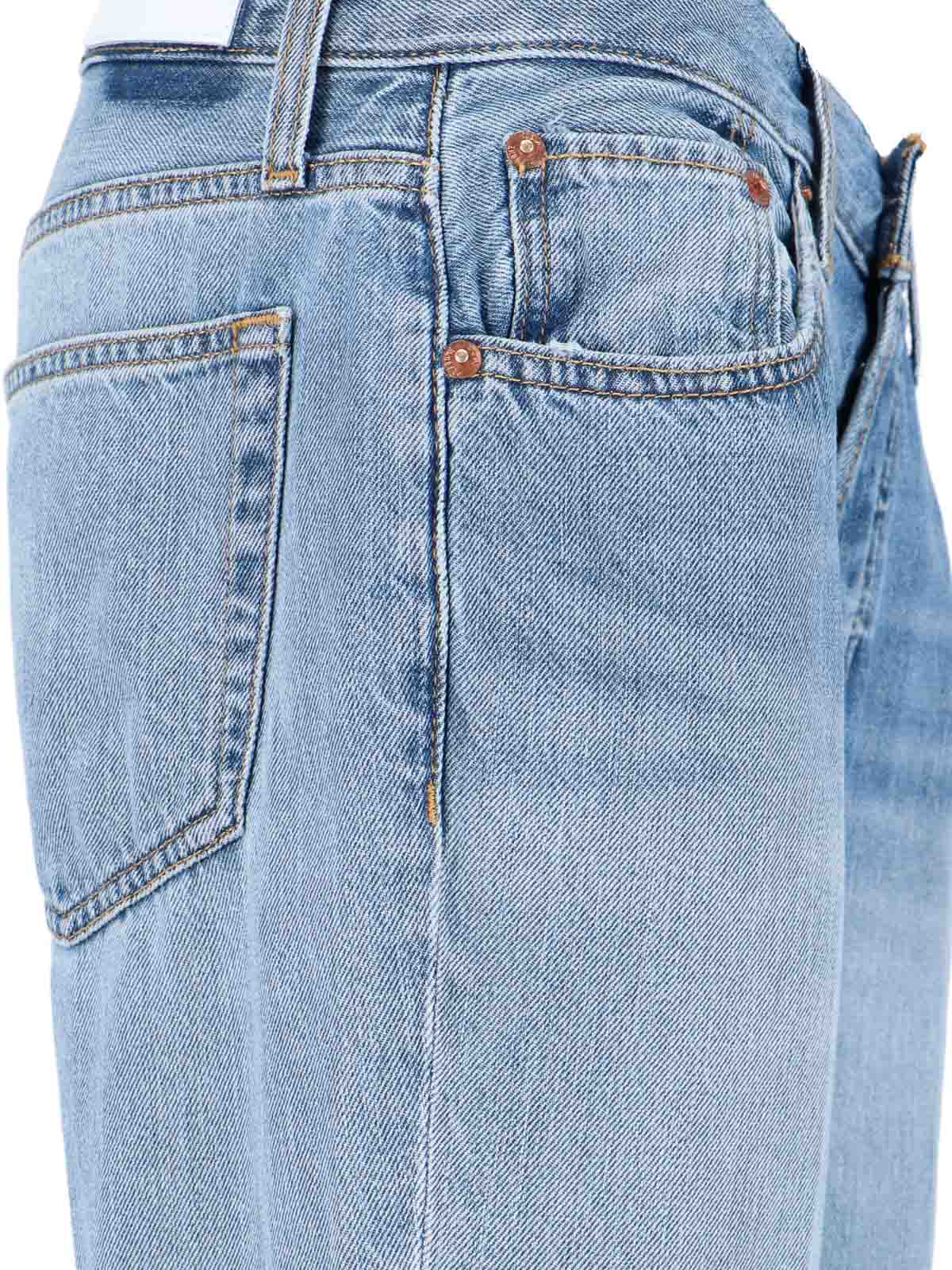 Shop Re/done Jeans Bootcut In Blue