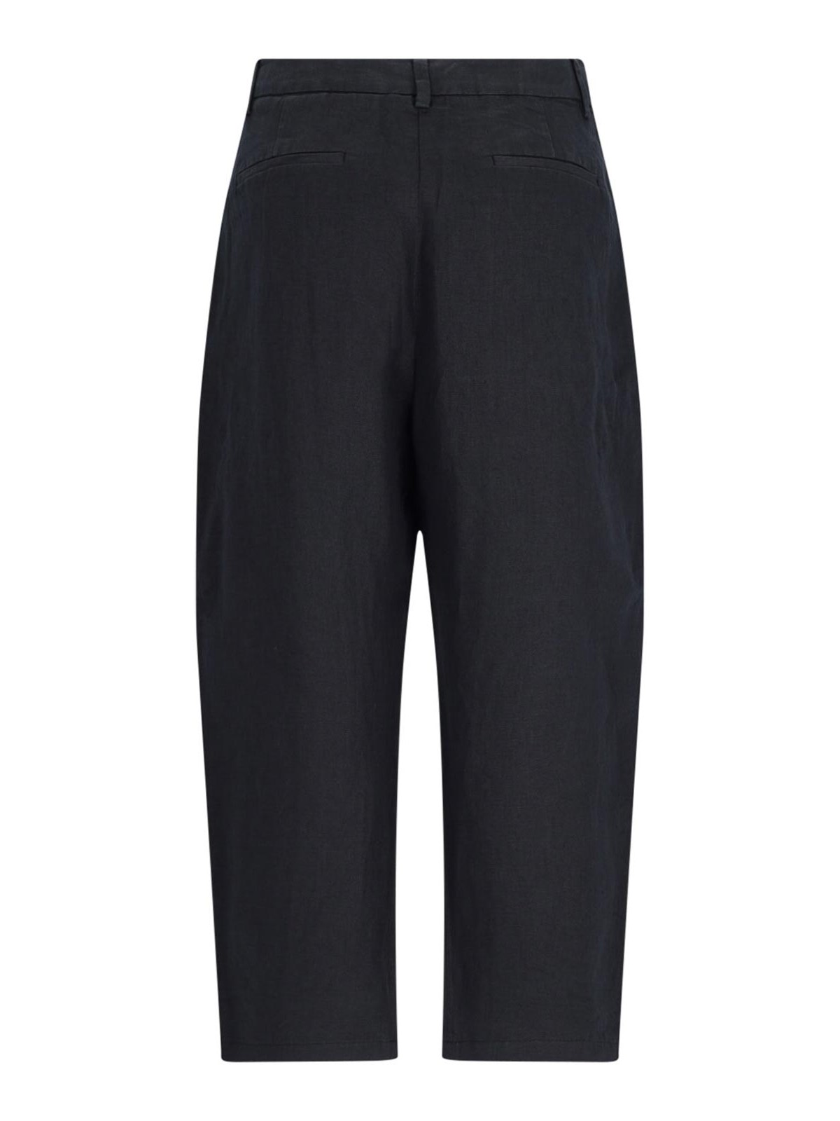 Shop Sibel Saral Linen Trousers In Blue