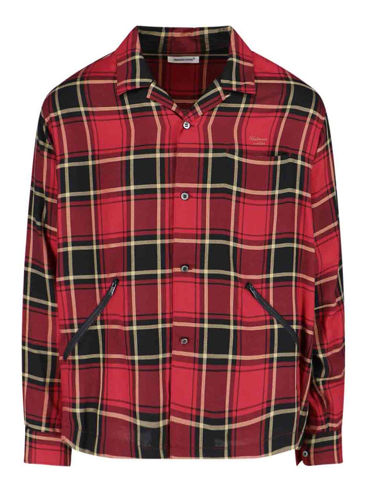 Shop Undercover Check Shirt In Red