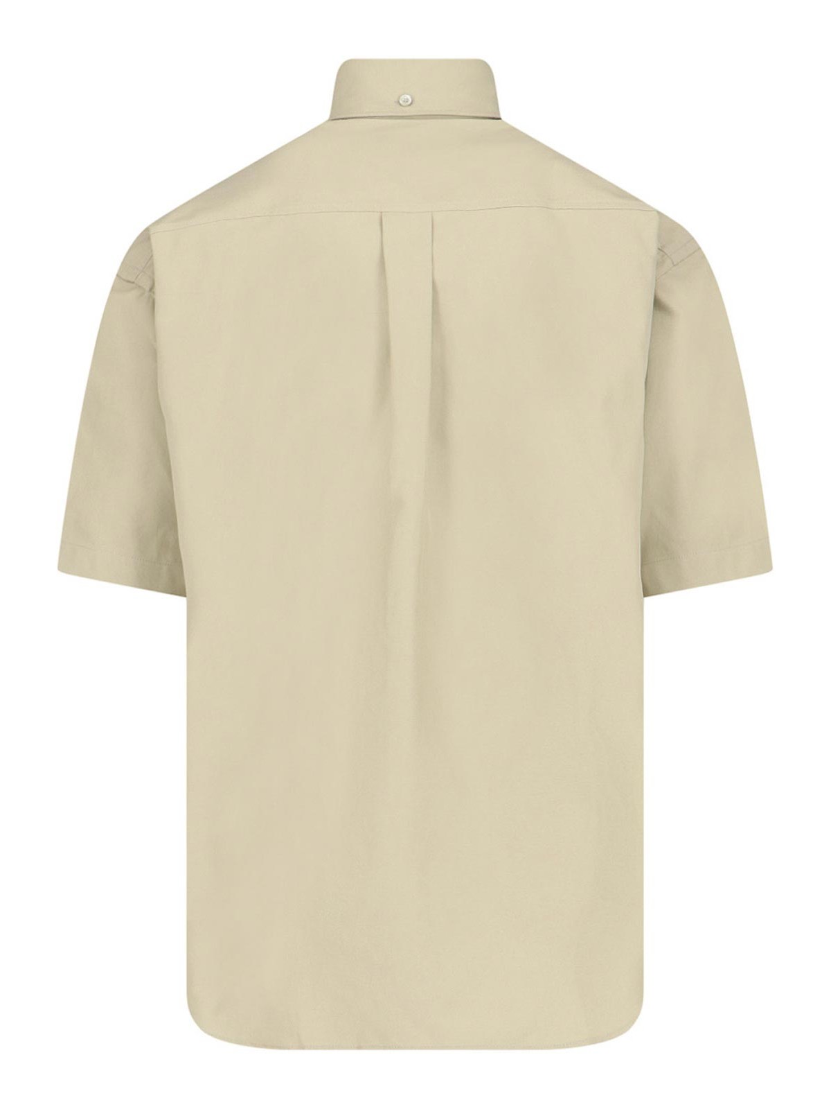 Shop Burberry Oxford Shirt In Beige
