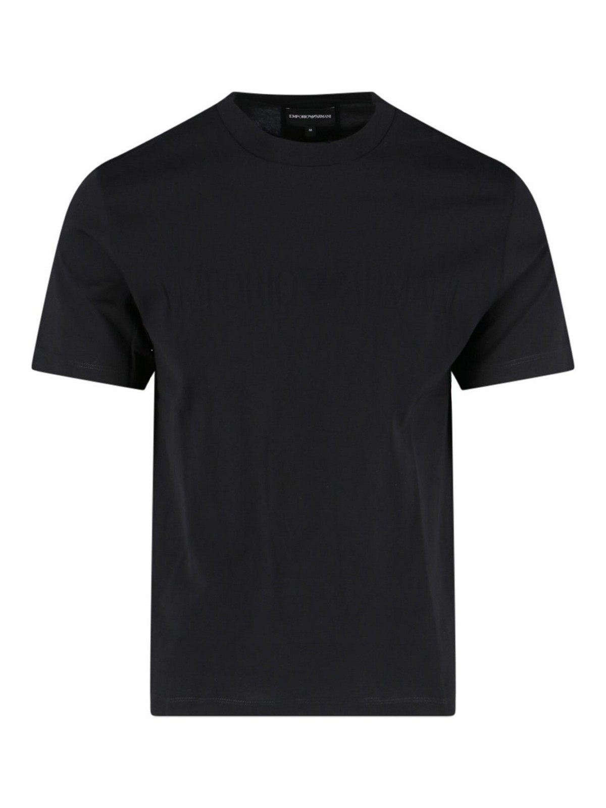 Shop Emporio Armani Logo T-shirt In Black