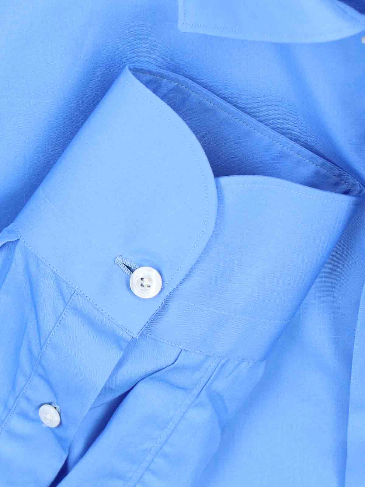 Shop Finamore 1925 Slim Shirt In Blue