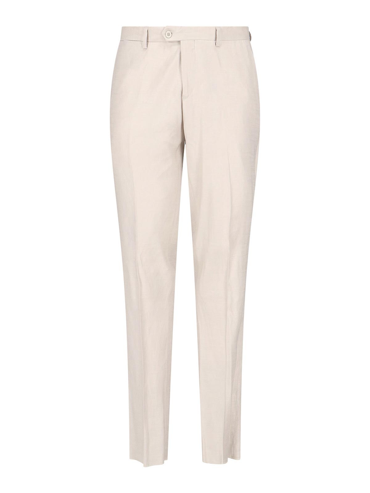 Shop Lardini Double-breasted Suit In White