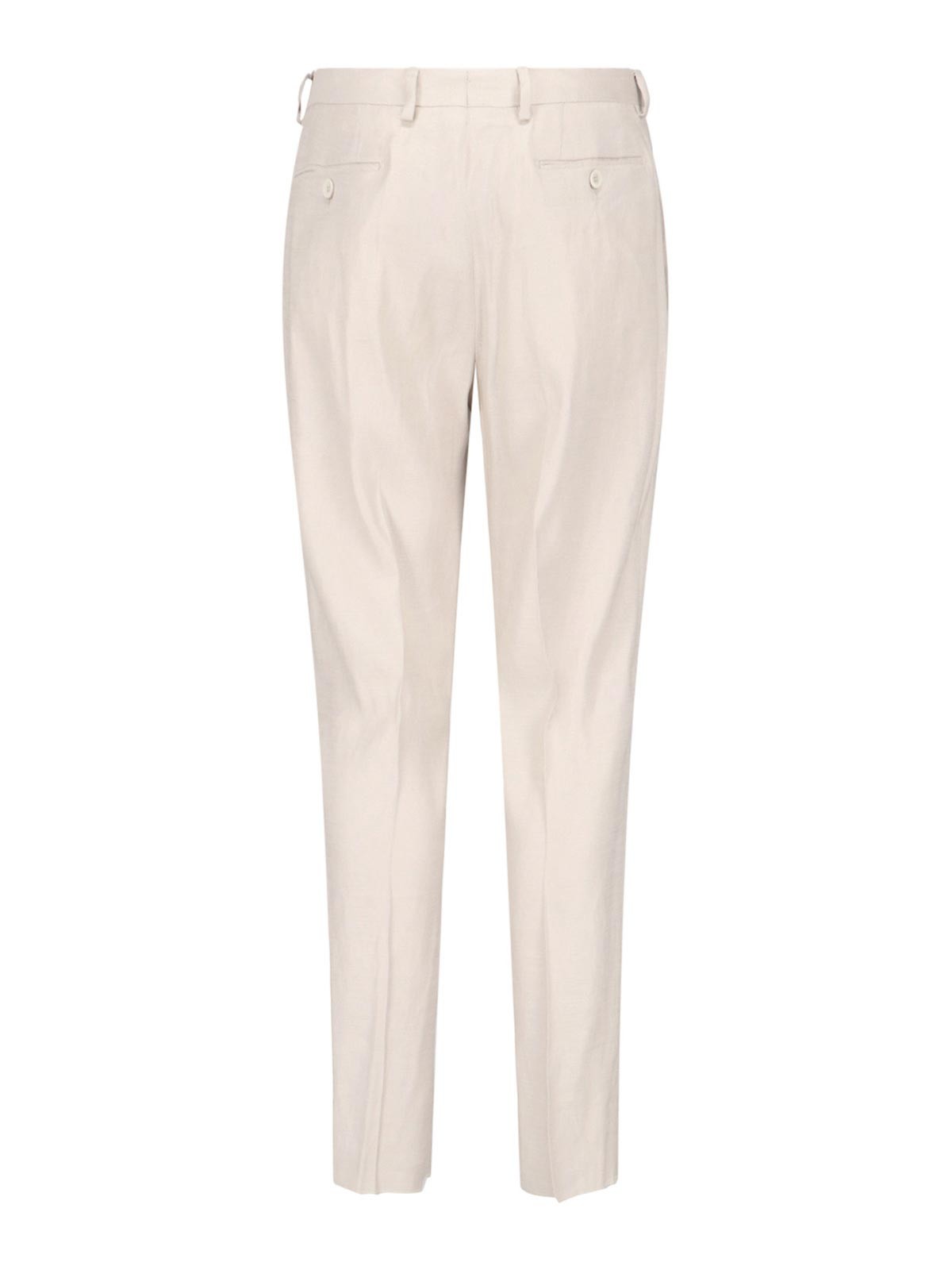 Shop Lardini Double-breasted Suit In White