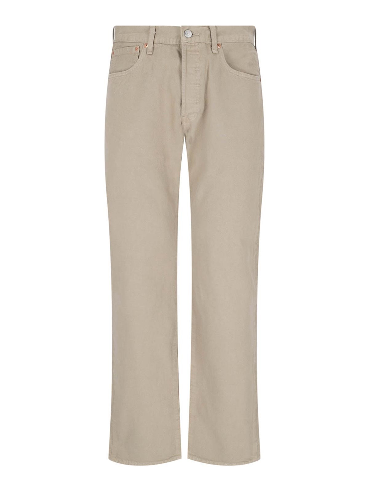 Shop Levi's Straight Leg Jeans In Beige