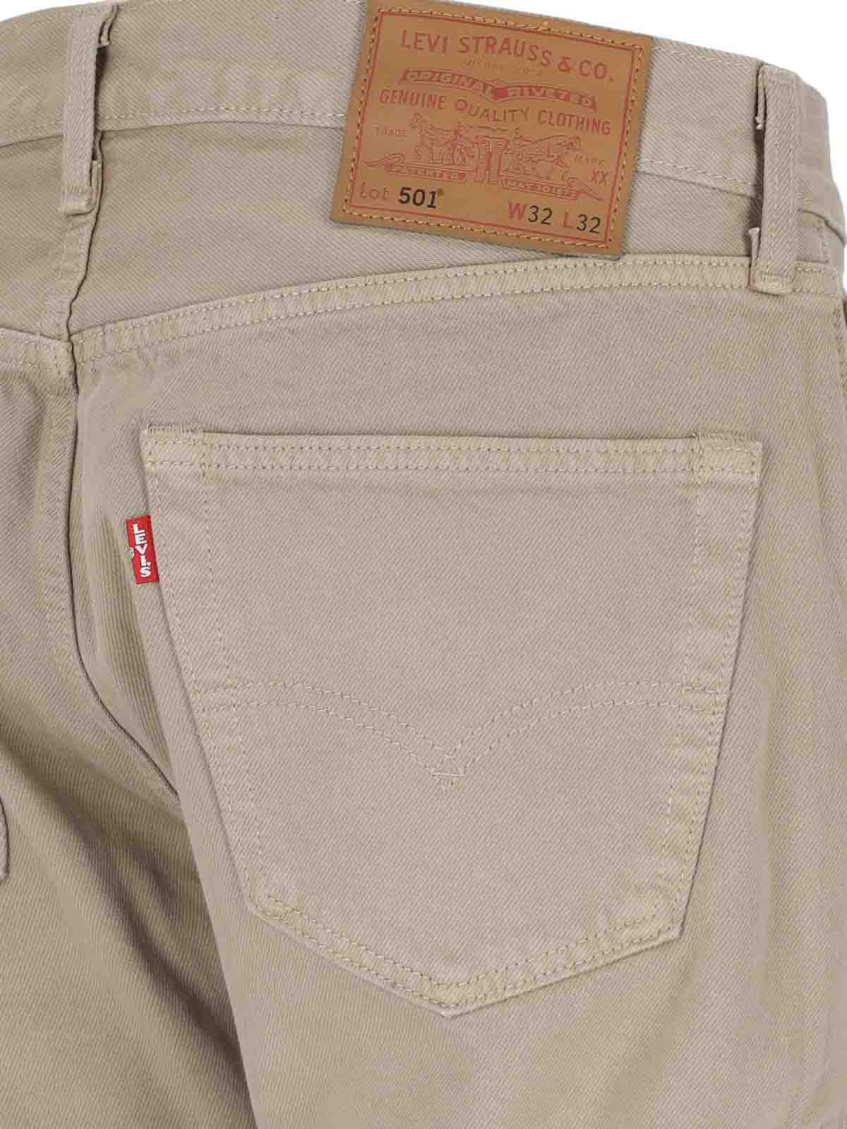 Shop Levi's Straight Leg Jeans In Beige