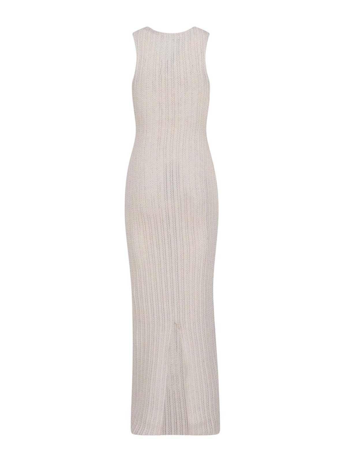 Shop Ludovic De Saint Sernin Knitted Maxi Dress In White