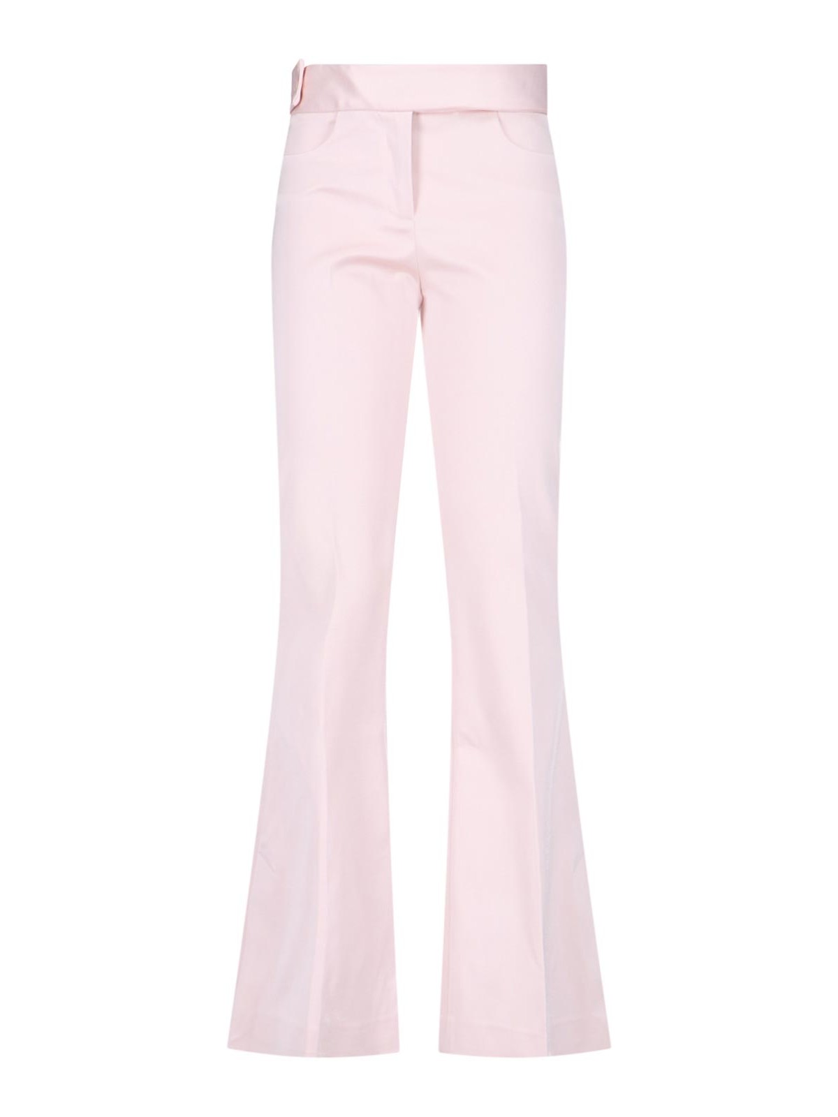 Shop Sa Su Phi Flared Trousers In Nude & Neutrals