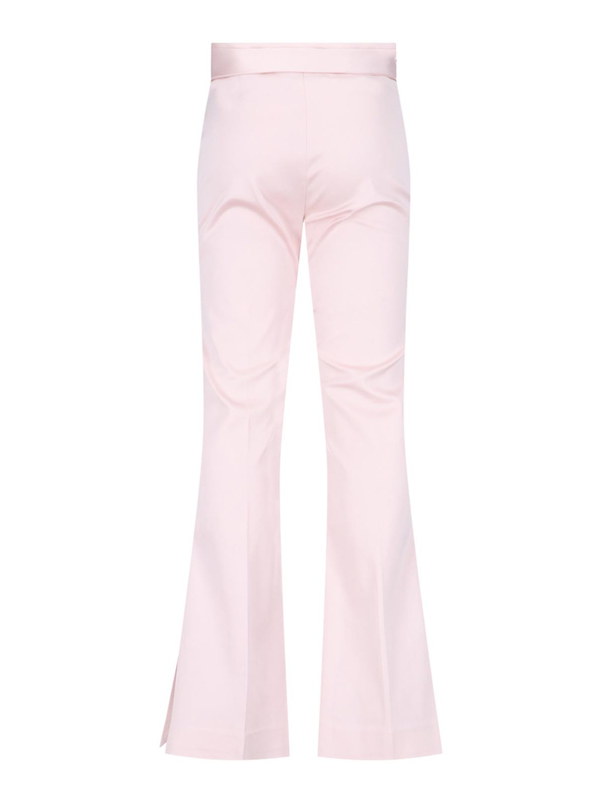 Shop Sa Su Phi Flared Trousers In Nude & Neutrals