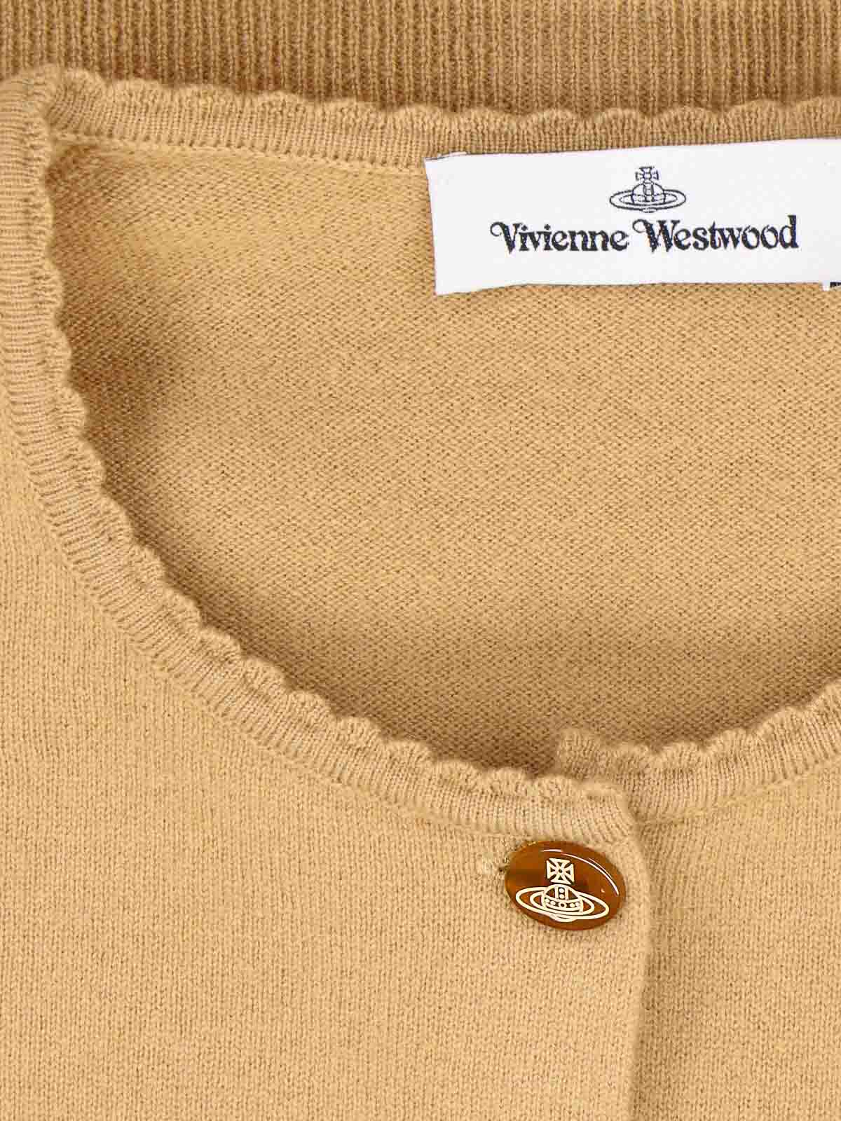 Shop Vivienne Westwood Cardigan Crop In Brown