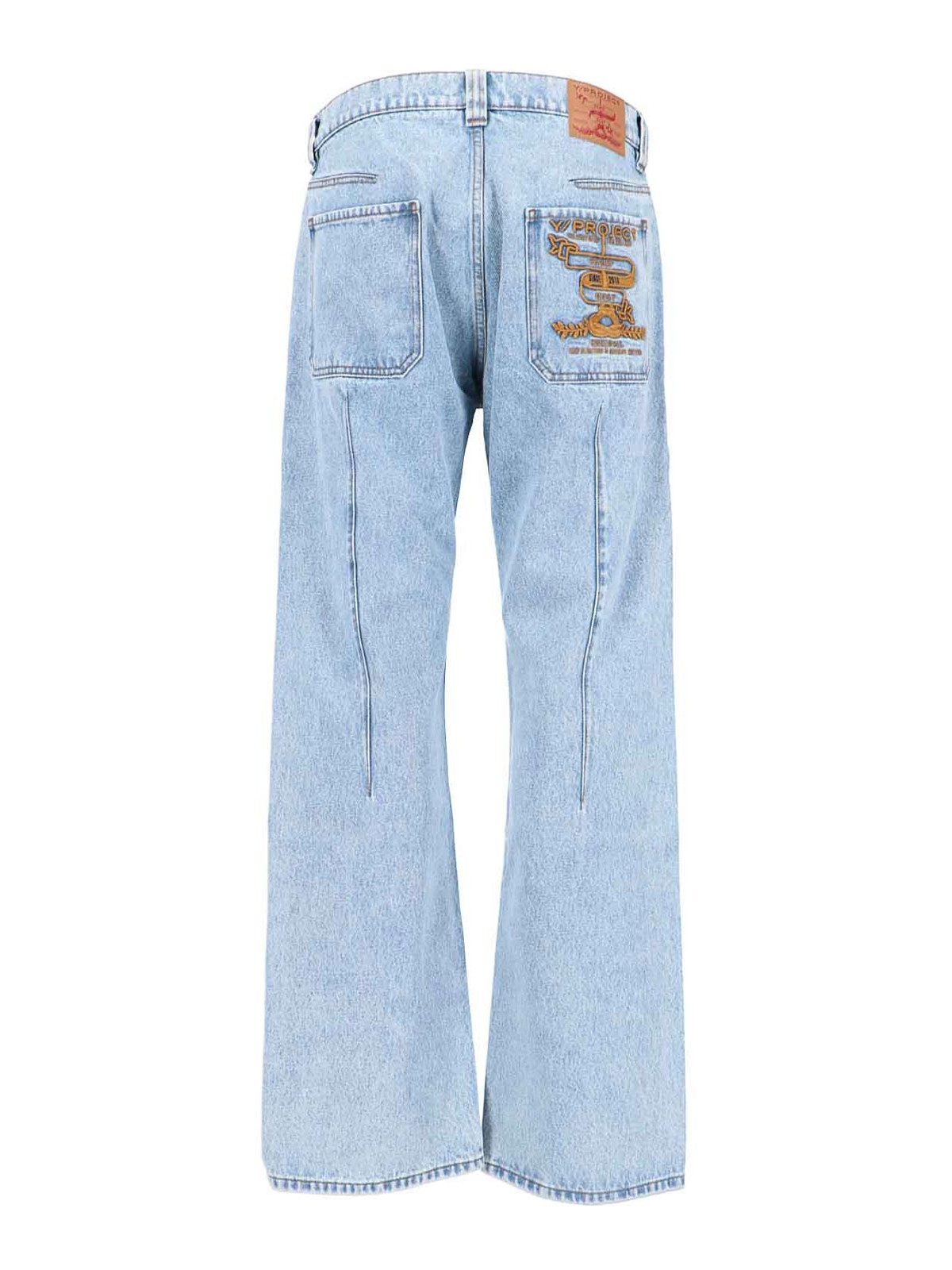 Shop Y/project Denim Jeans In Blue