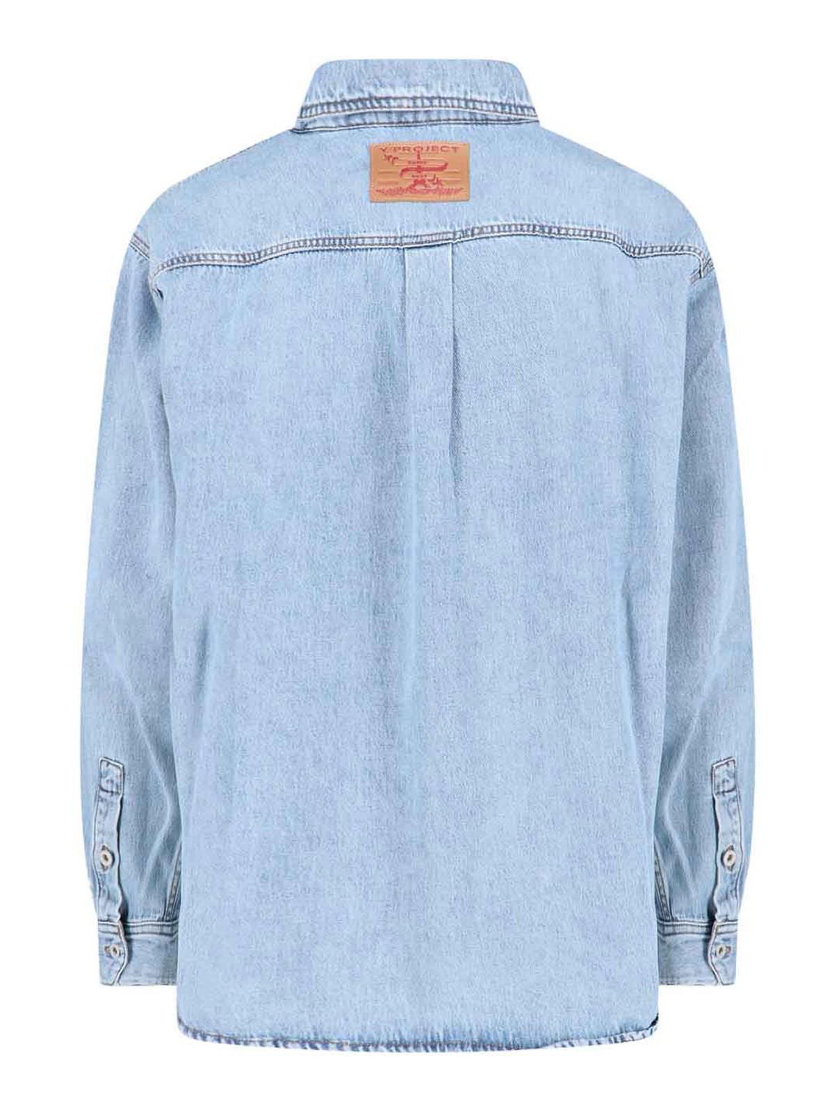 Shop Y/project Shirt Jacket In Blue