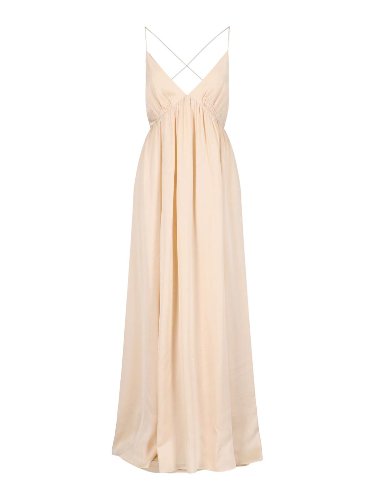 Shop Zimmermann Crisscross Maxi Dress In Nude & Neutrals