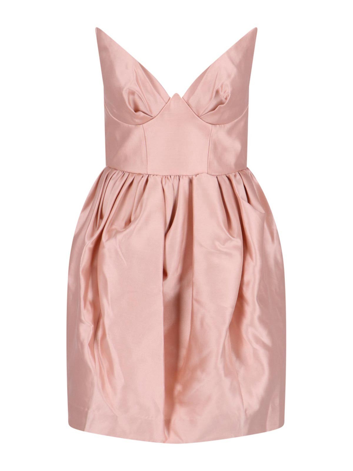 Shop Zimmermann Mini Balloon Dress In Nude & Neutrals