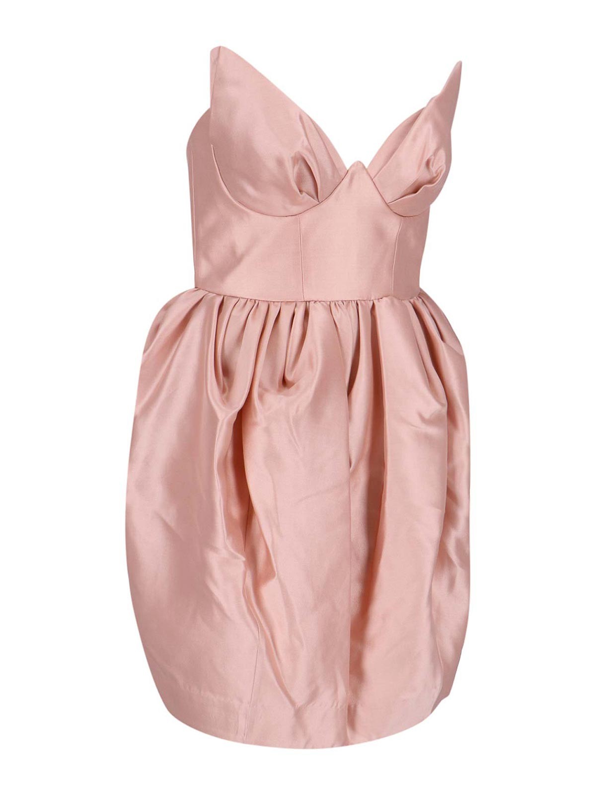 Shop Zimmermann Mini Balloon Dress In Nude & Neutrals