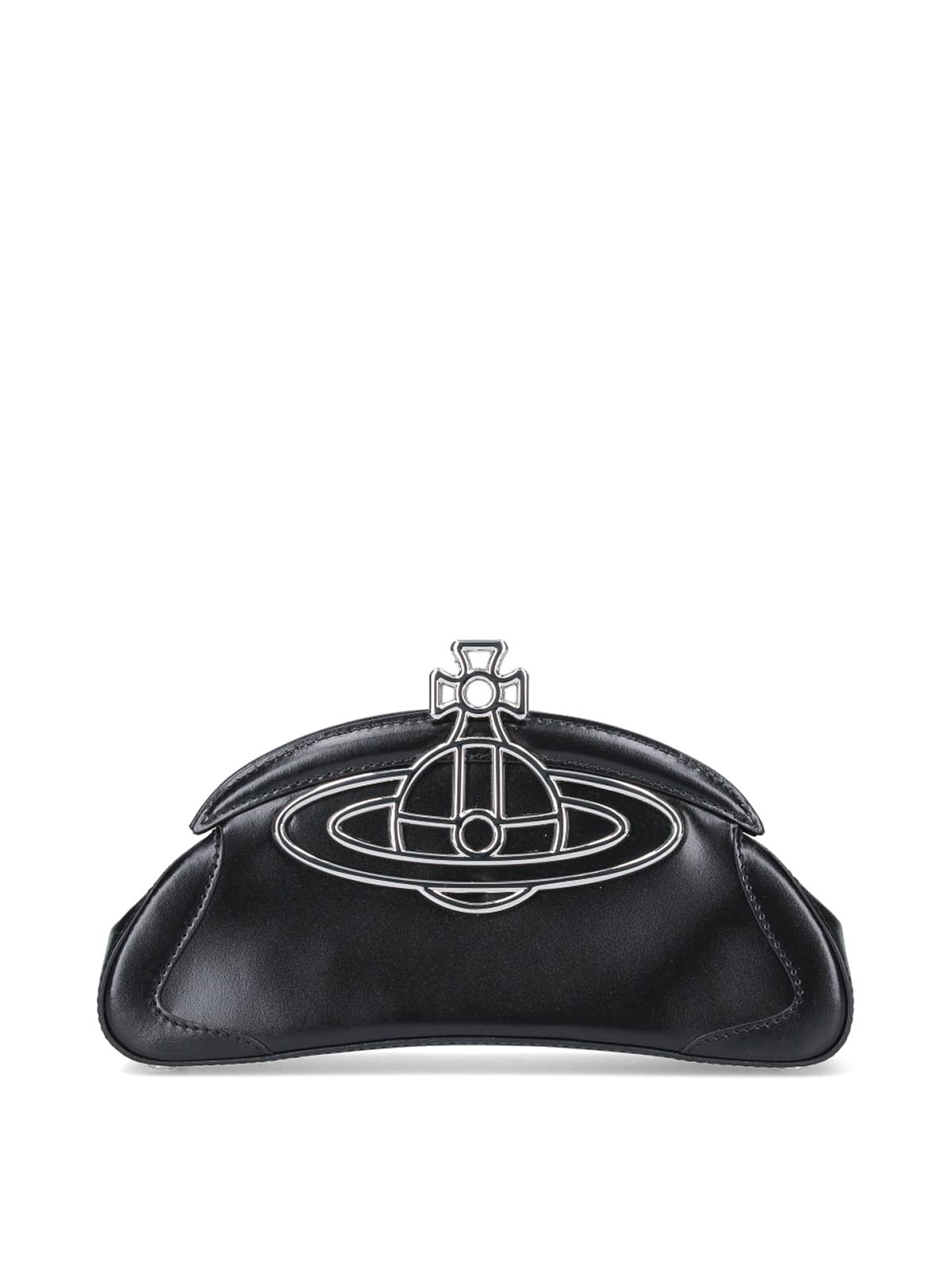 Vivienne Westwood Amber Clutch In Black