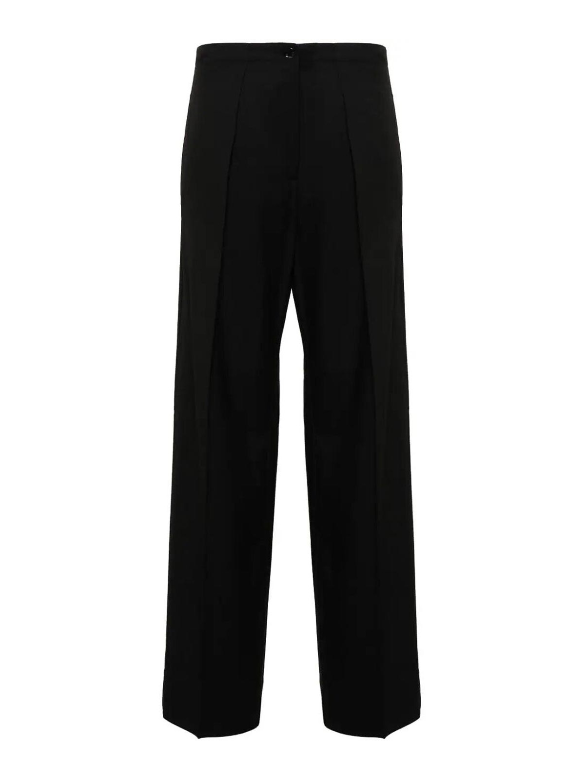 Shop Acne Studios Tailored Trousers In Black