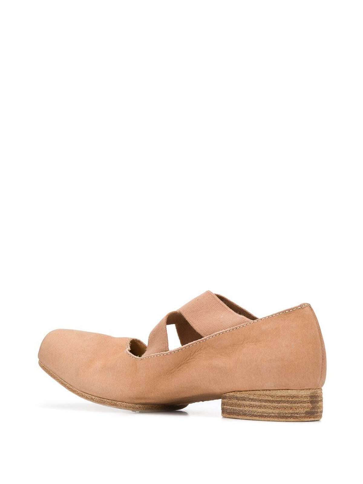 Shop Uma Wang Leather Flats In Pink