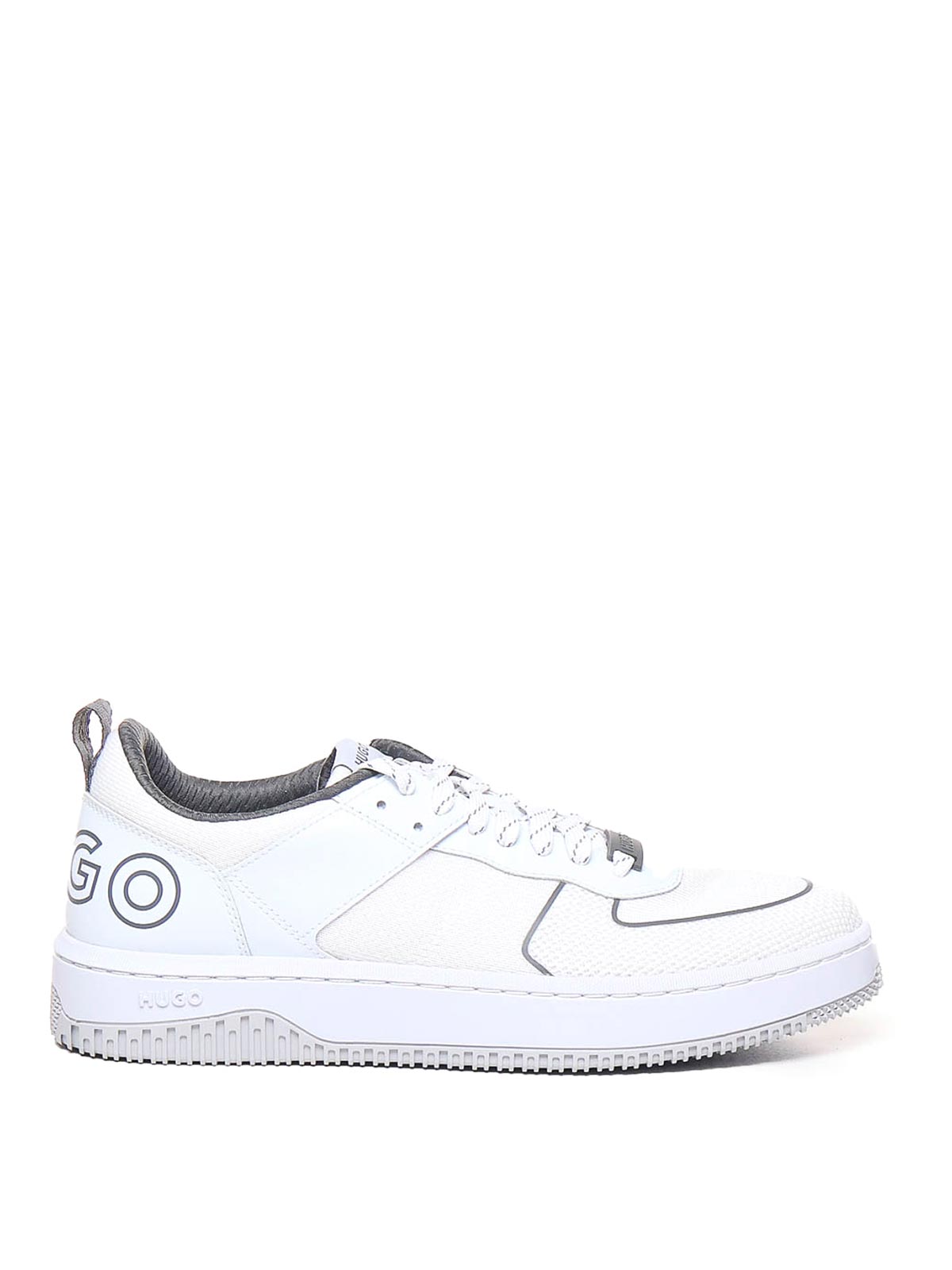 Hugo Boss Leather Sneakers In White