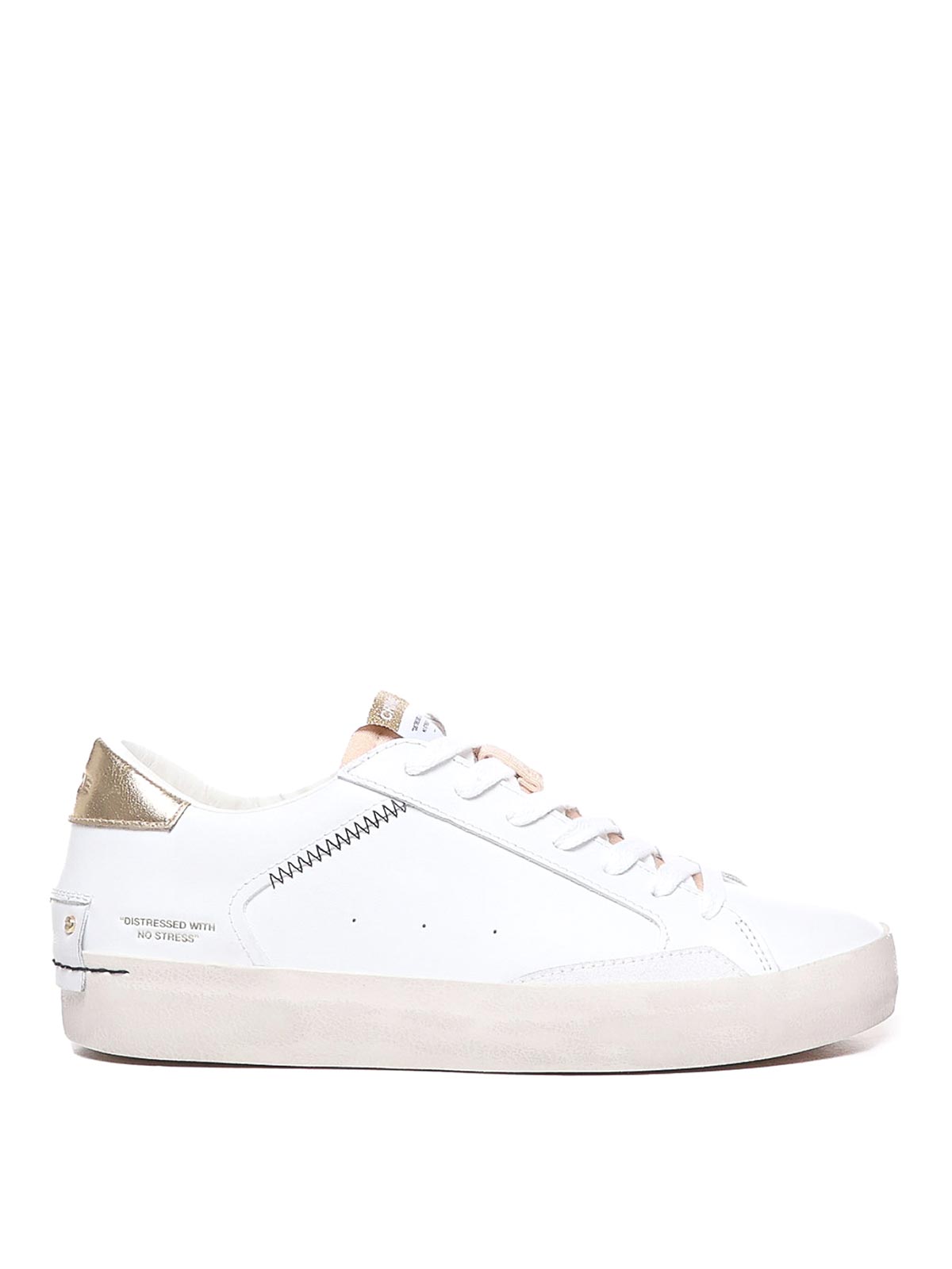 Crime London Distressed Sneakers In White