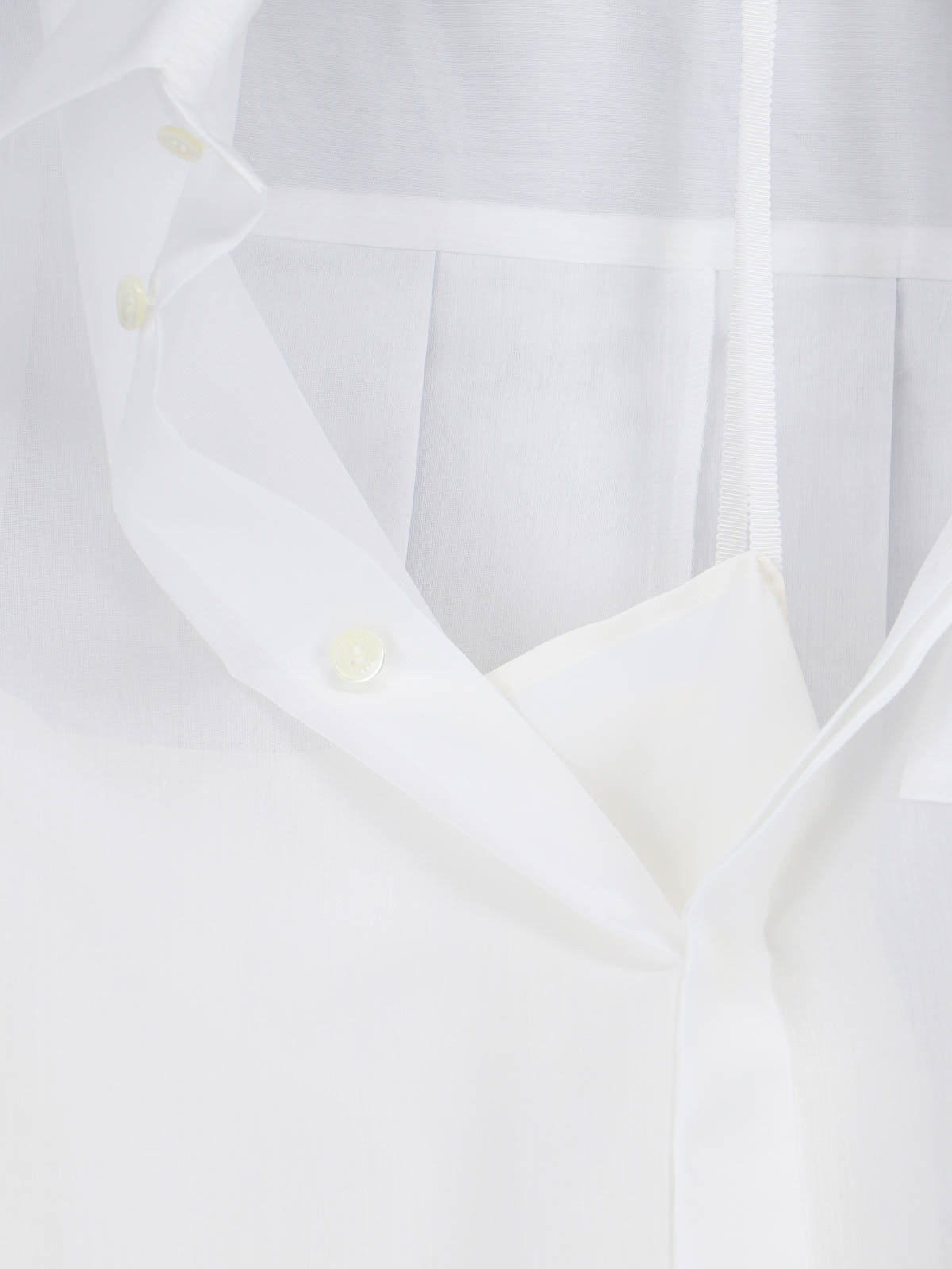 Shop Sacai Mini  Shirt Dress In White