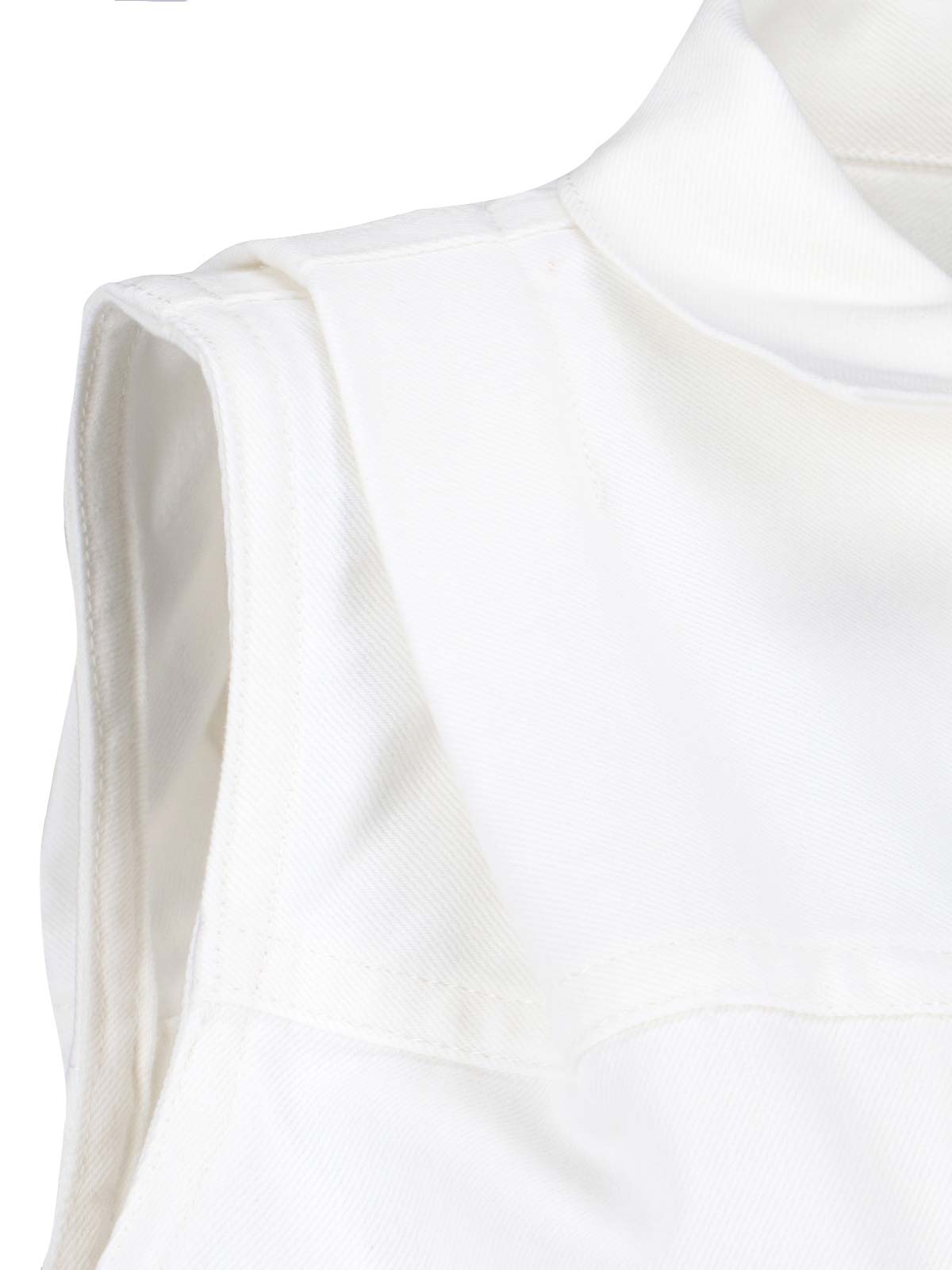 Shop Sacai Shirt Jacket In White