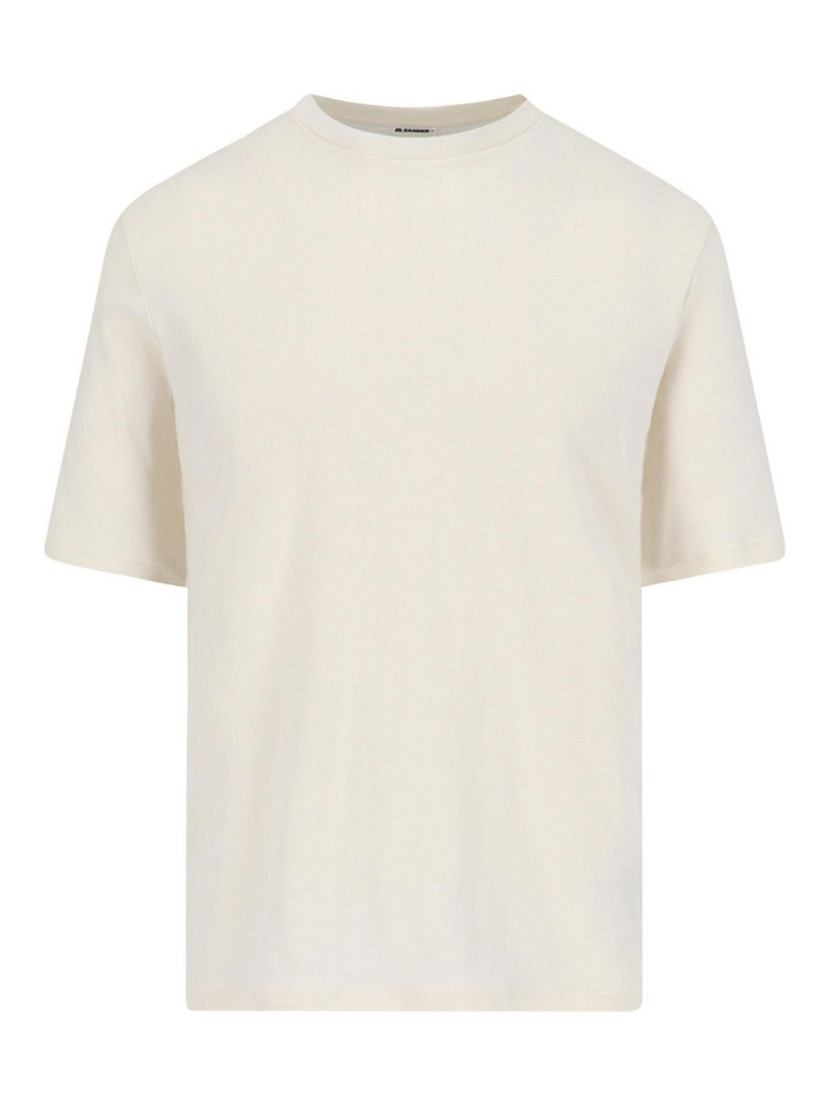 Tシャツ・カットソー JIL SANDER Men T Shirts J47FV0103JTN356961 White Jil Sander Men's Cotton T-Shirt (All New In) IFCHIC.COM