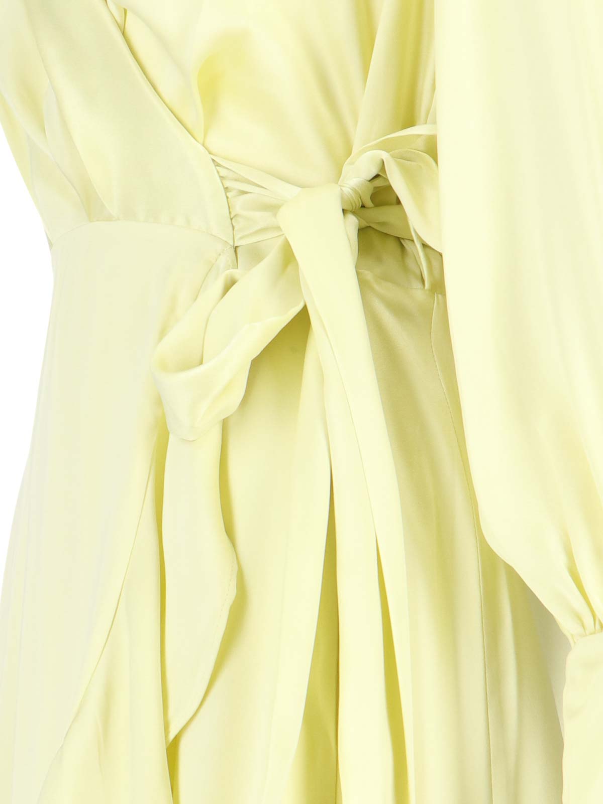 Shop Zimmermann Asymmetric Midi Dress In Yellow