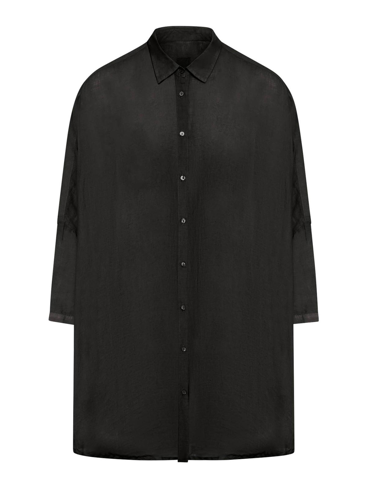 Shop 120% Lino Shirt In Black
