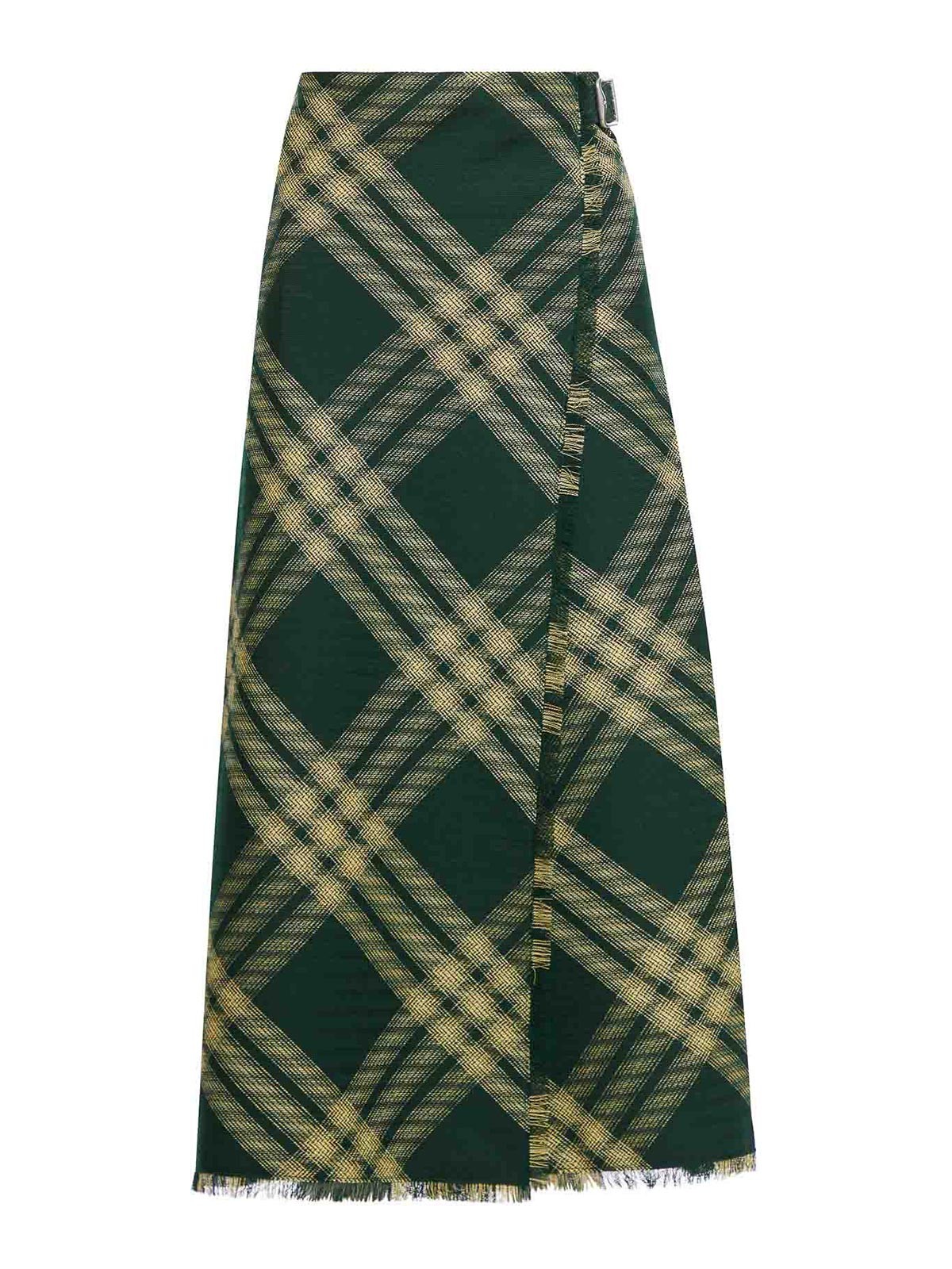 Burberry Skirt In Green