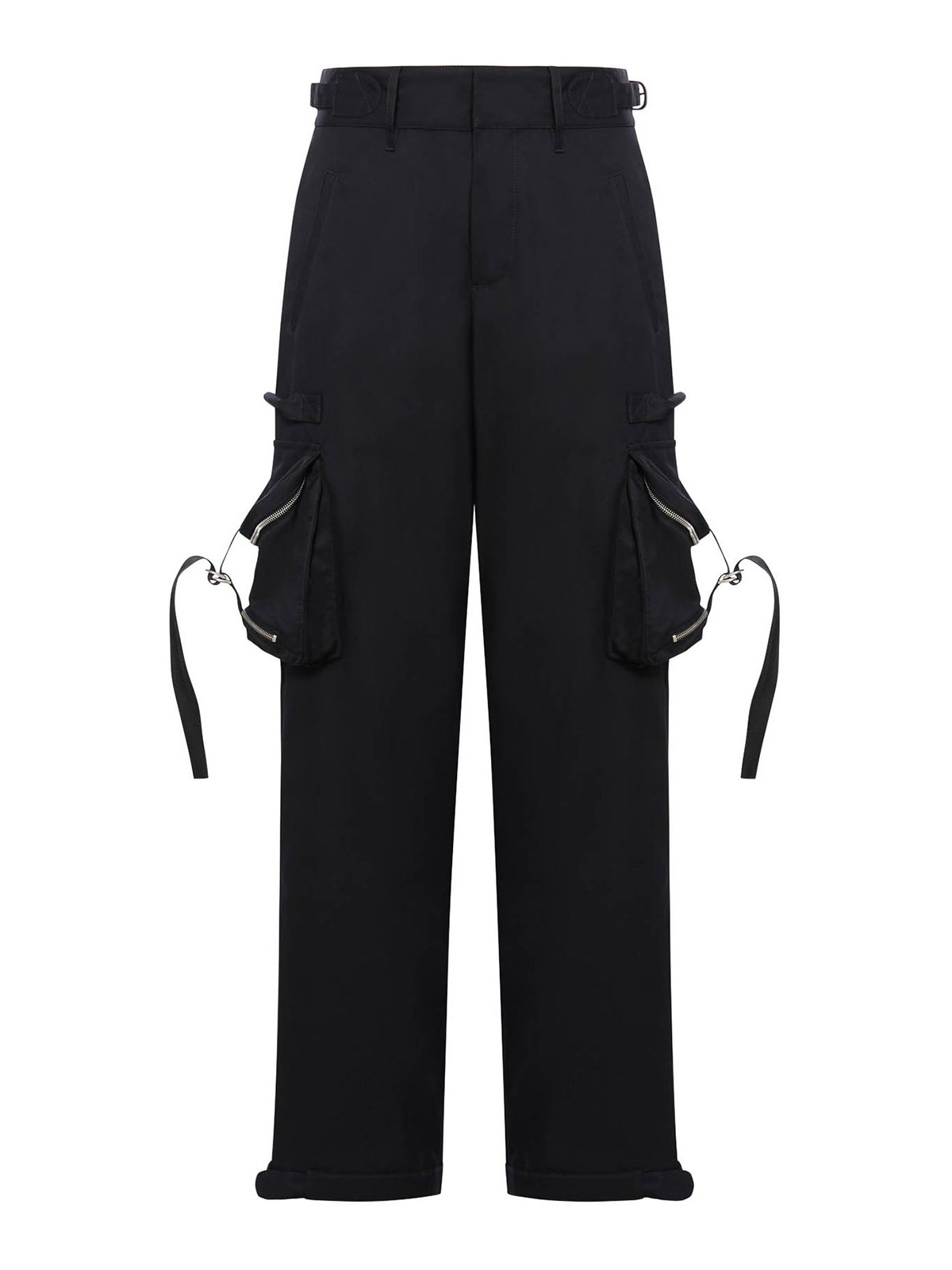Off-white Cargo Trousers In Black