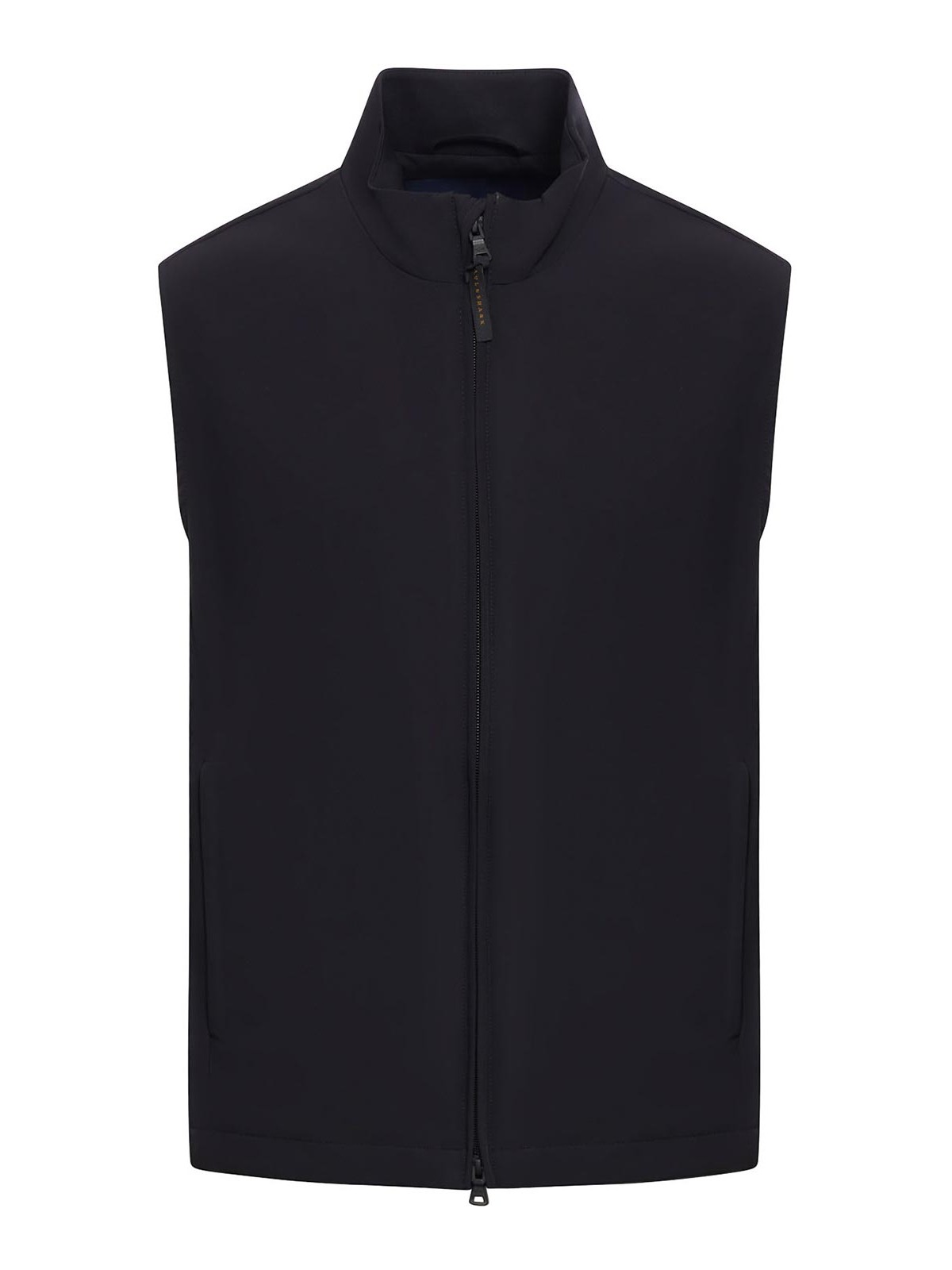 Shop Paul & Shark Stretch Waistcoat In Black