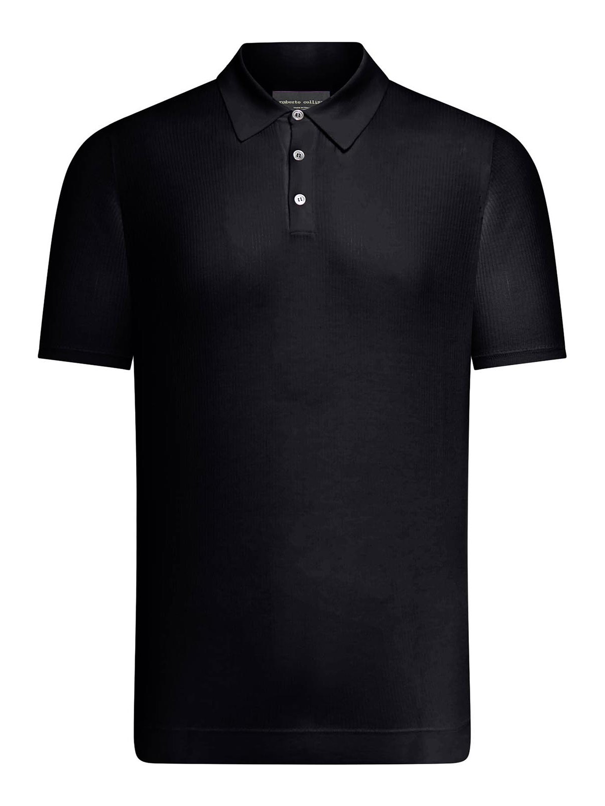 Shop Roberto Collina Polo - Negro In Black