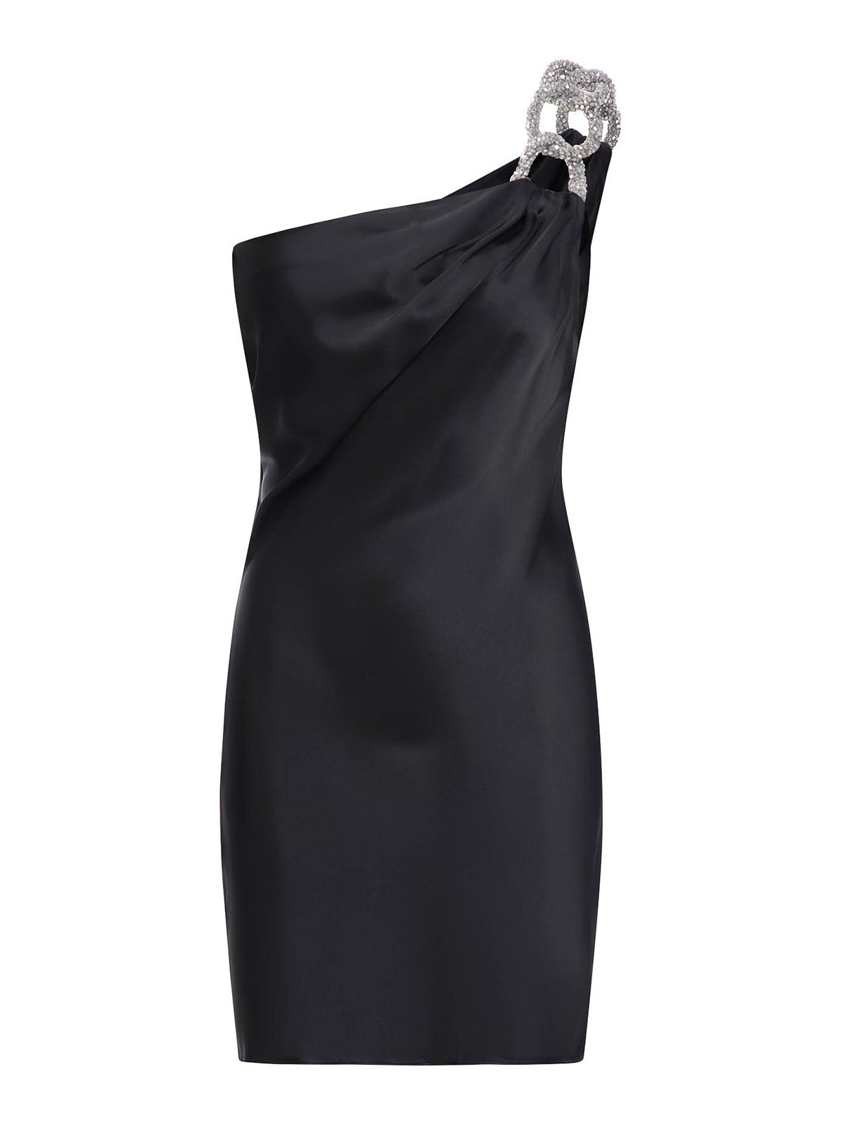 Stella Mccartney Mini Falabella Crystal Dress In Black