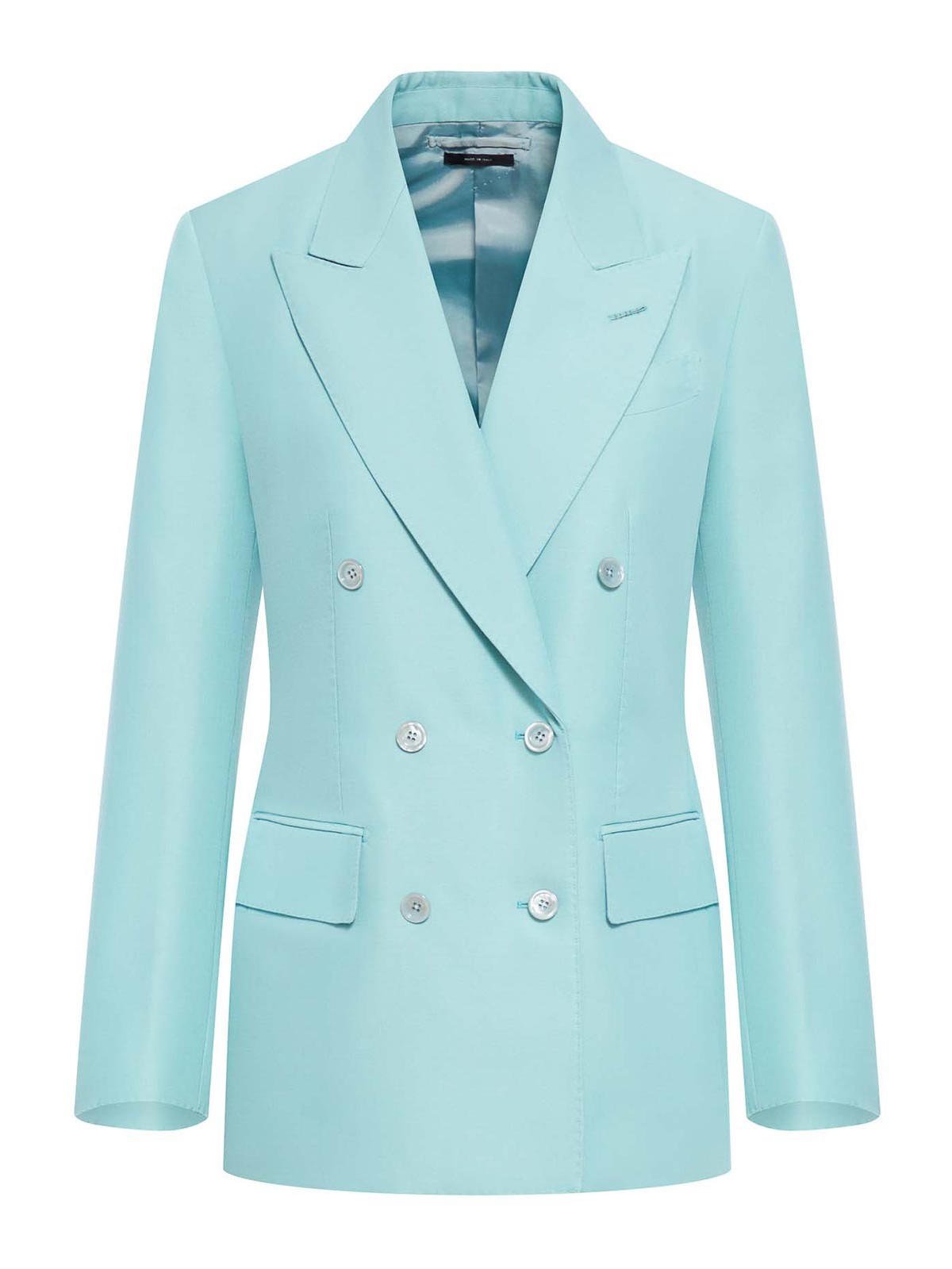 Tom Ford Double Breasted Blazer In Blue