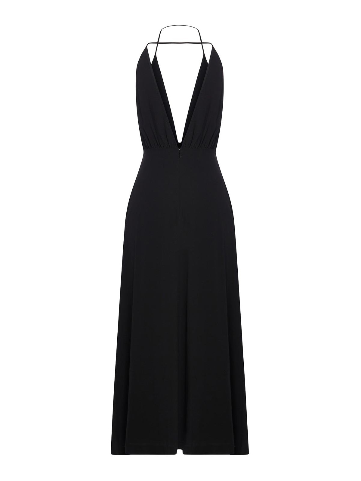 Toteme Double-Halter Silk Dress - Black|242WRD2197FB0115001