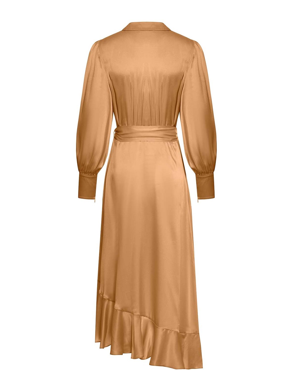 Zimmermann Silk Wrap Midi Dress - Beige - Women|8066DRMATSAN Zimmermann Silk Wrap Midi Dress - Beige - Women|8066DRMATSAN