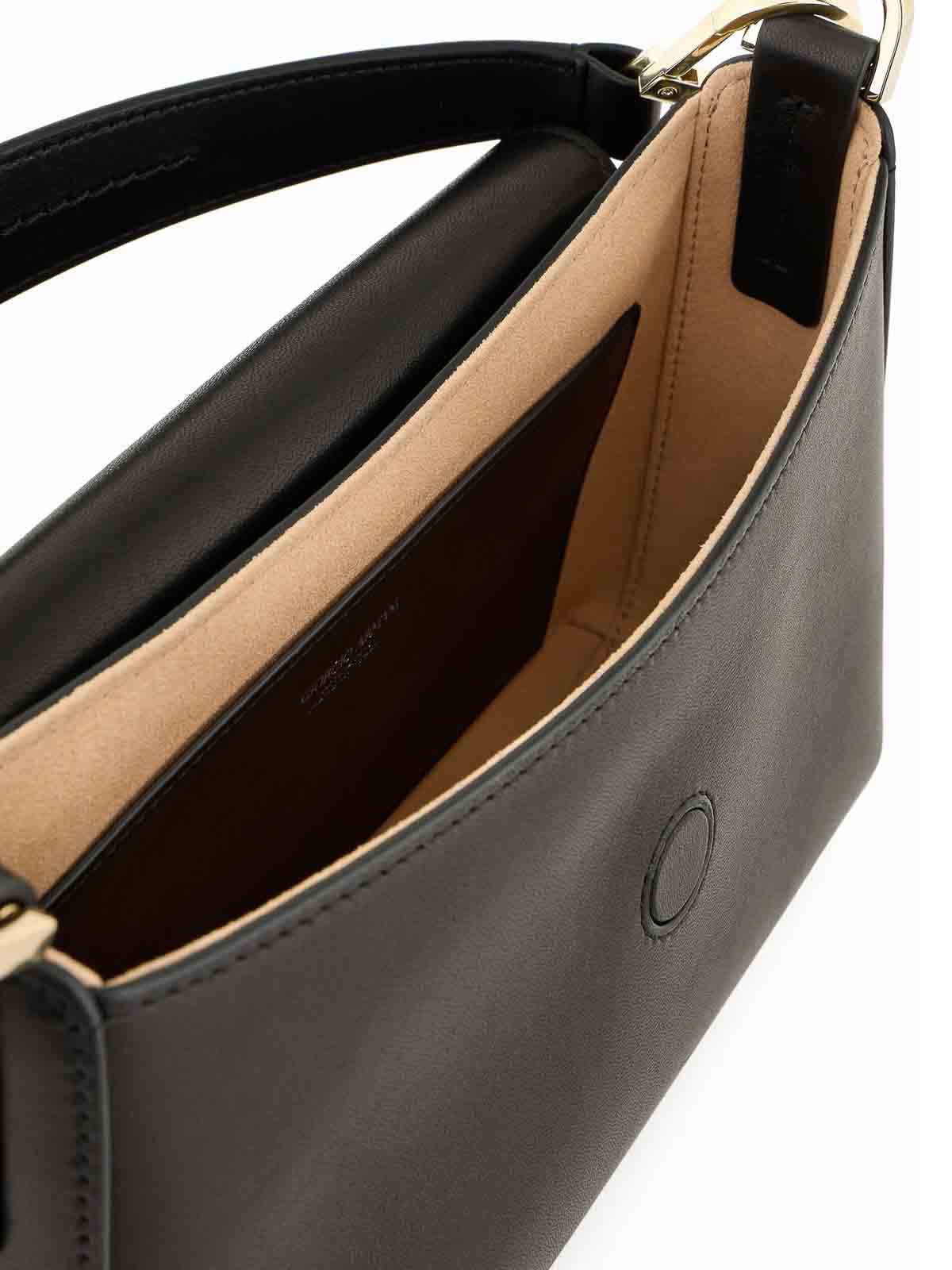 Shop Giorgio Armani Shoulder Bag In Black